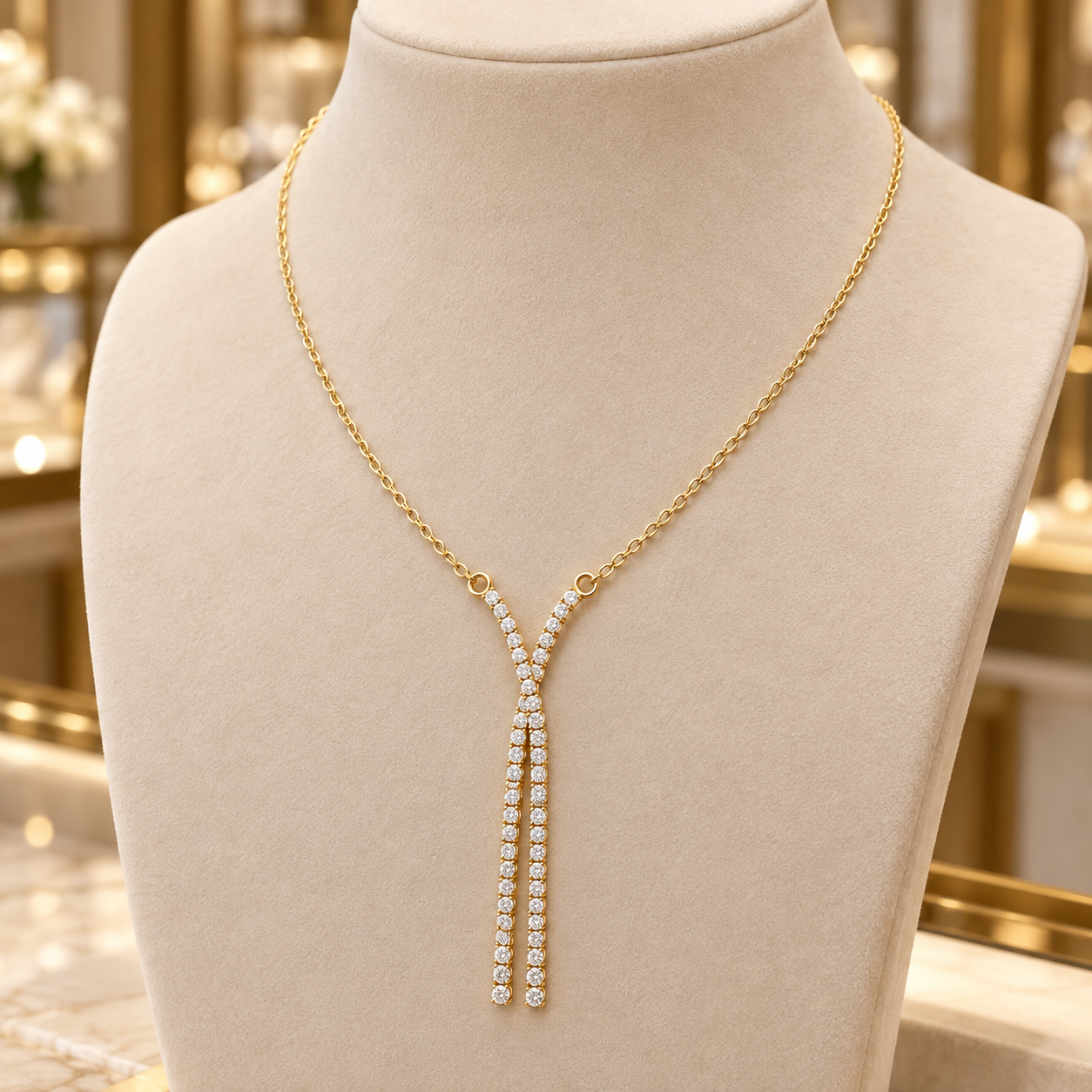 0.37 CTW Crossover Diamond Pendant Necklace in 14K & 18K Gold