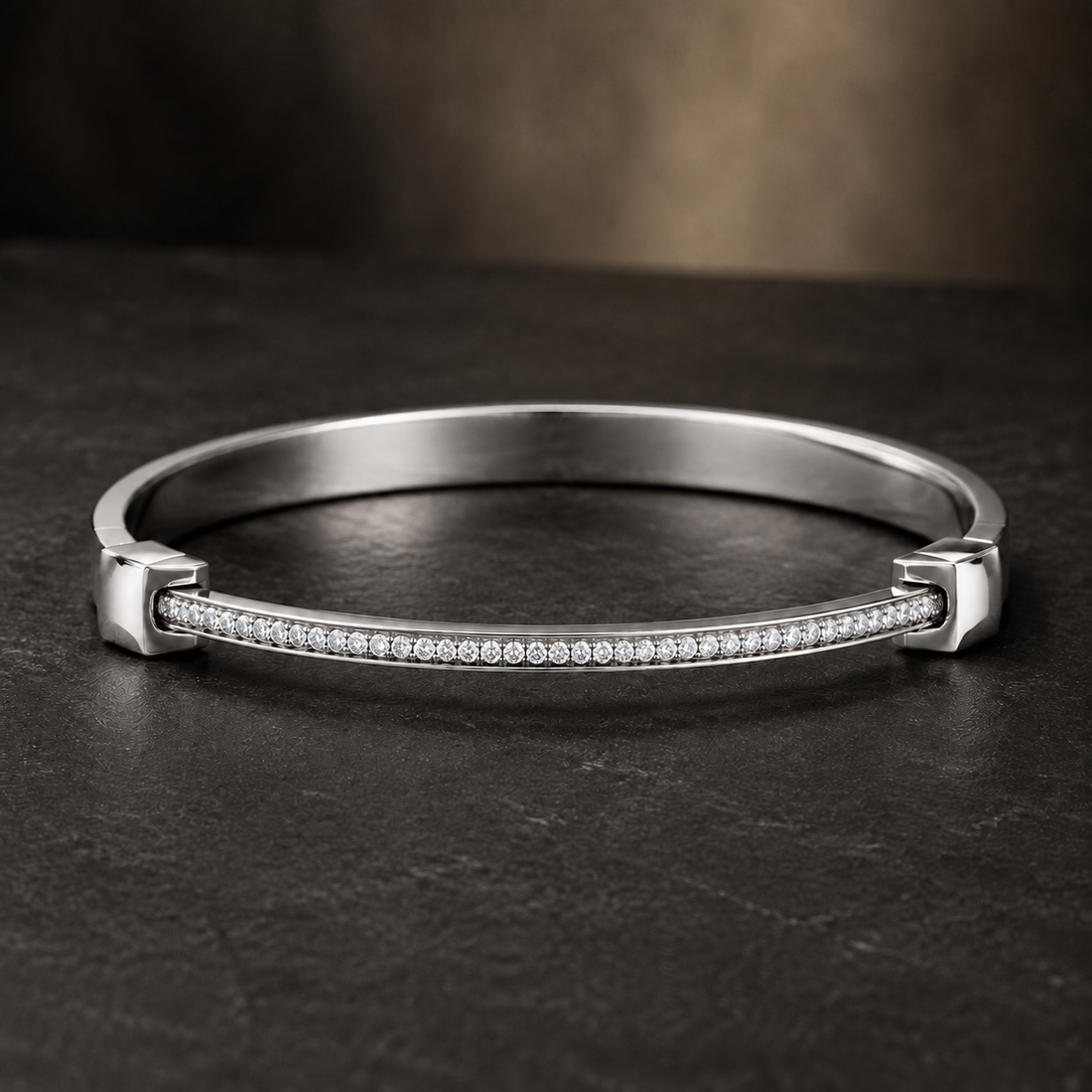 0.55 CTW Diamond Men’s Cuff Bracelet  in 14K & 18K Gold