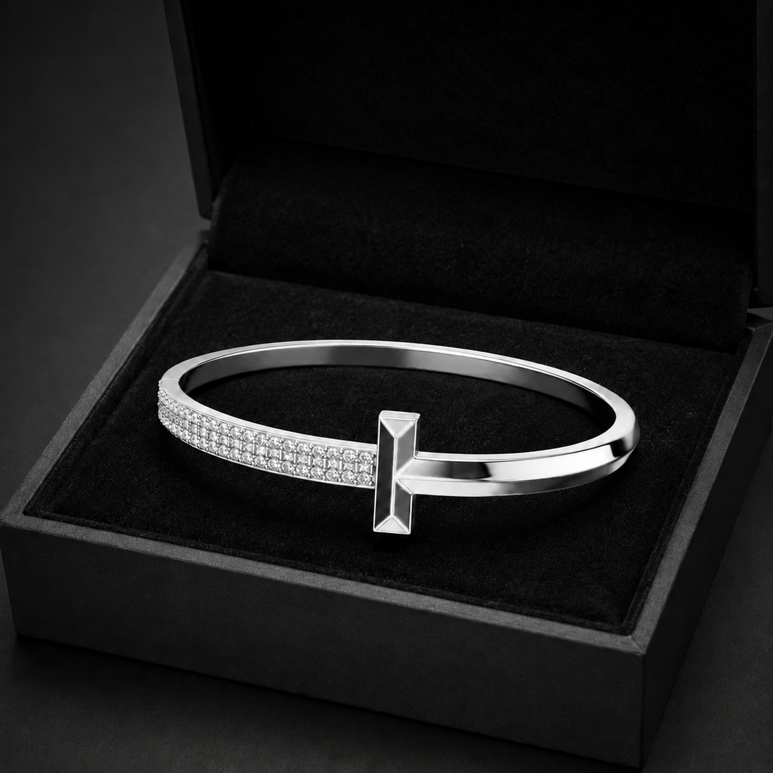 2.58 CTW Pavé Round Diamond Men’s Cuff Bracelet in 14K & 18K Gold