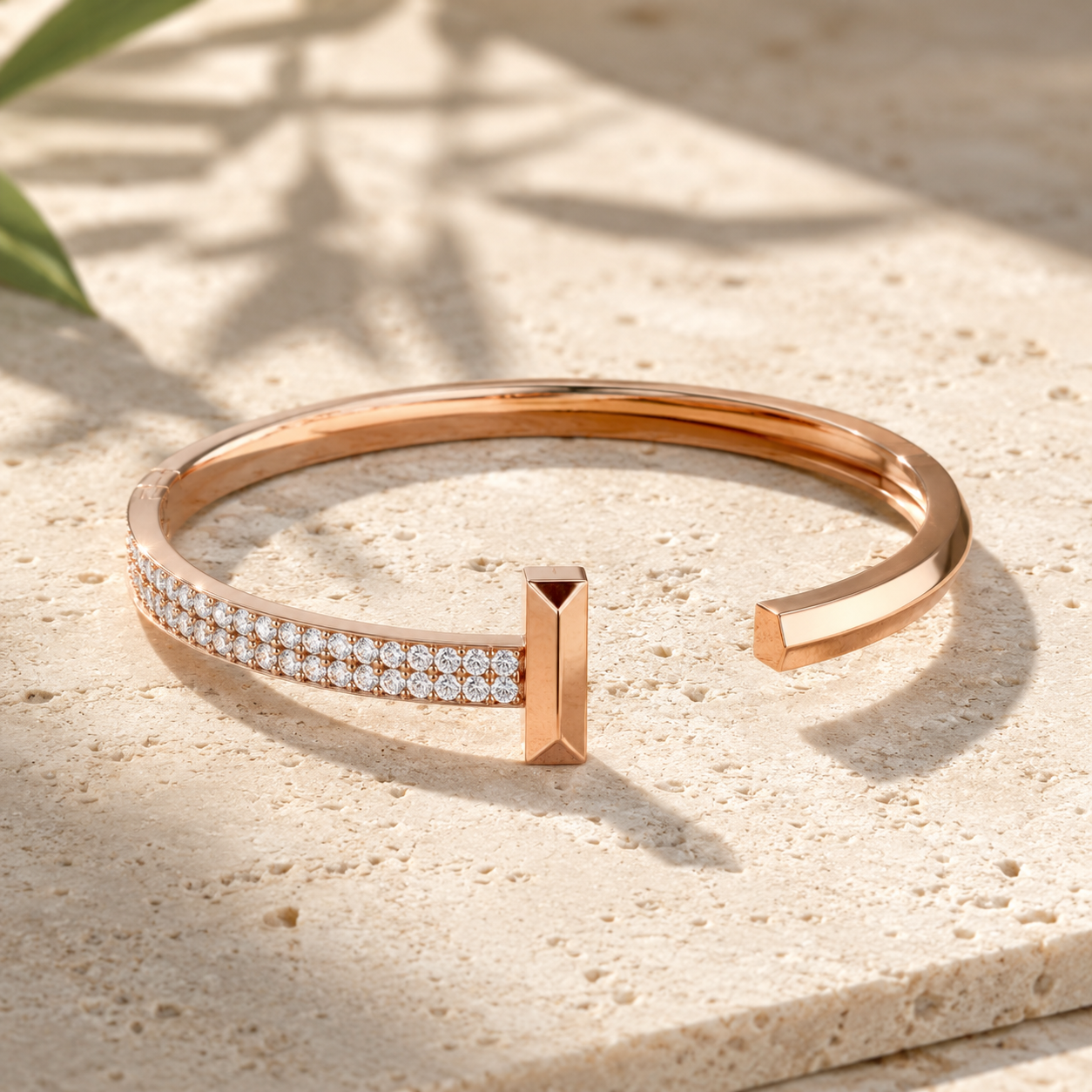 2.58 CTW Pavé Round Diamond Men’s Cuff Bracelet in 14K & 18K Gold