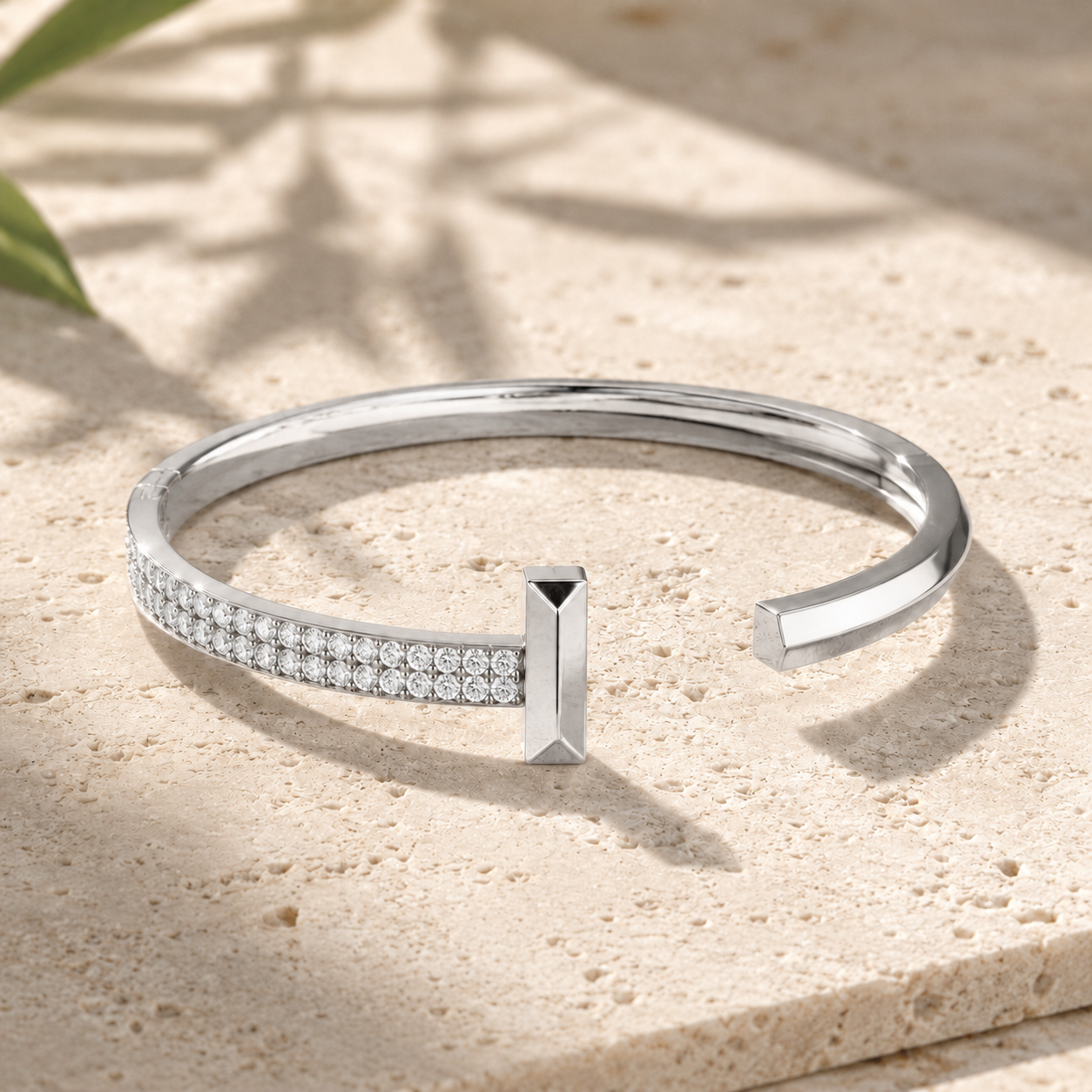 2.58 CTW Pavé Round Diamond Men’s Cuff Bracelet in 14K & 18K Gold