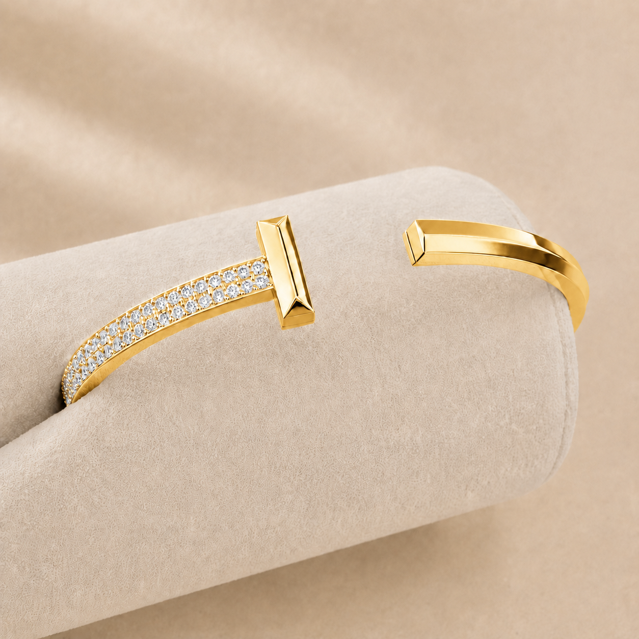 2.58 CTW Pavé Round Diamond Men’s Cuff Bracelet in 14K & 18K Gold