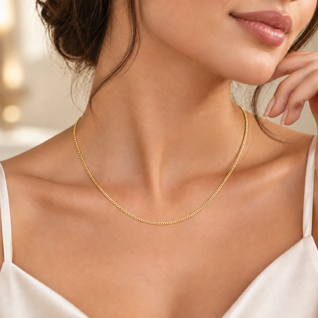 20-Inch Minimalist Gold Necklace in 14K & 18K Gold