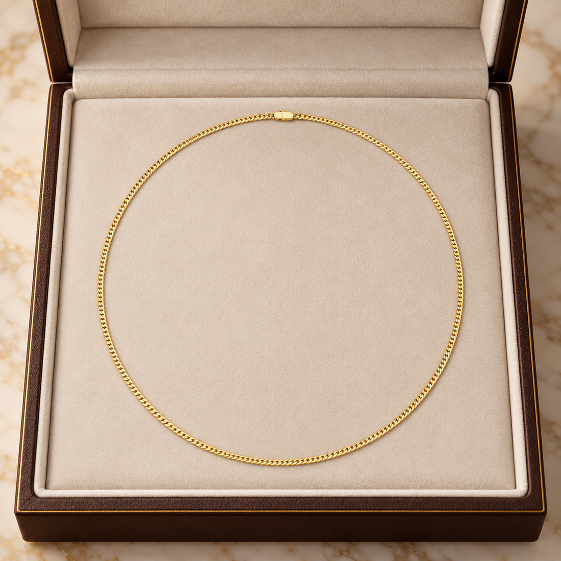 20-Inch Minimalist Gold Necklace in 14K & 18K Gold