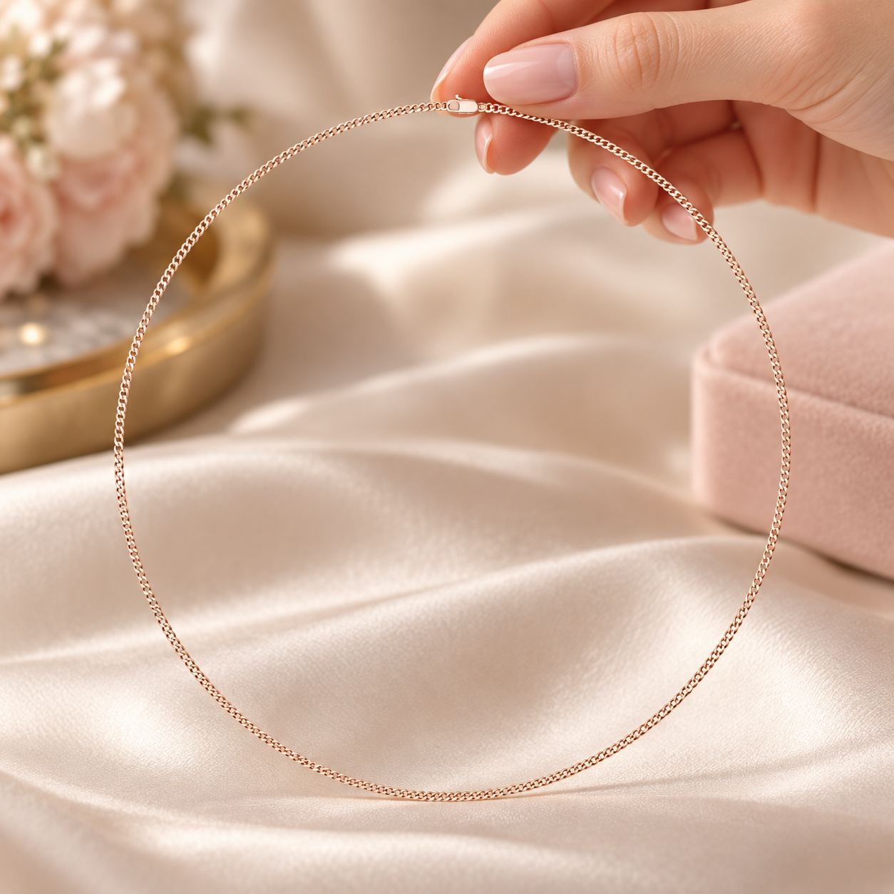 20-Inch Minimalist Gold Necklace in 14K & 18K Gold