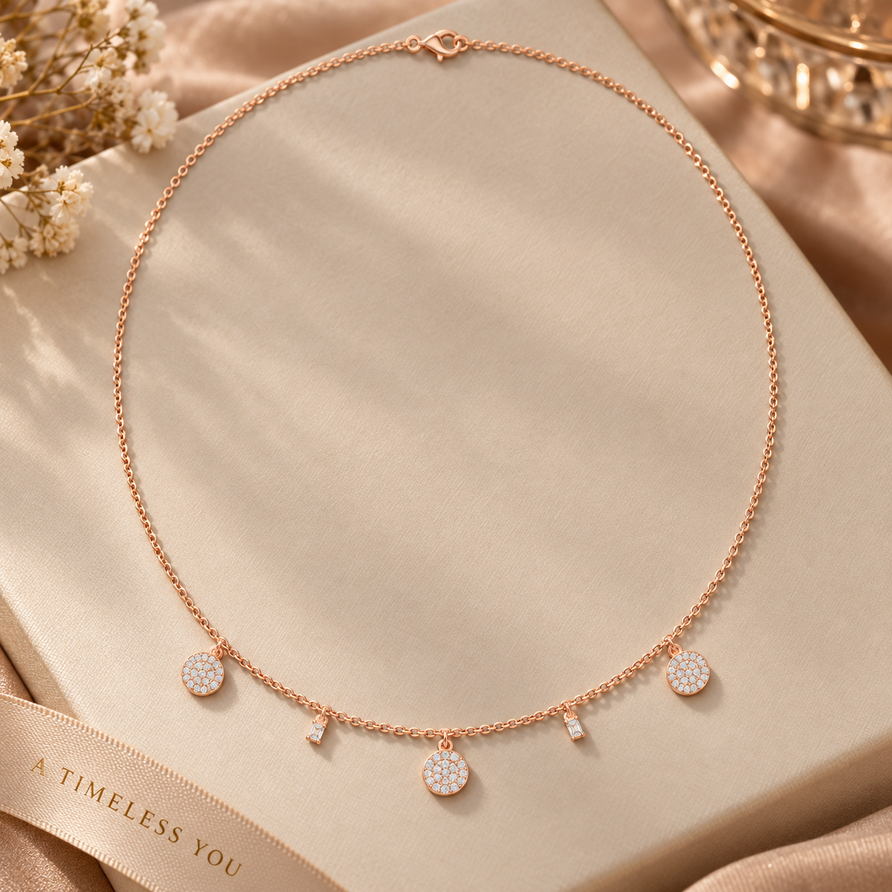 0.463 CTW Round Diamond Drop Necklace in 14K & 18K Gold