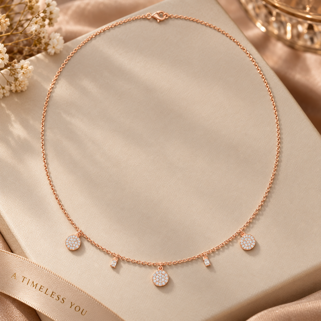 0.463 CTW Round Diamond Drop Necklace in 14K & 18K Gold