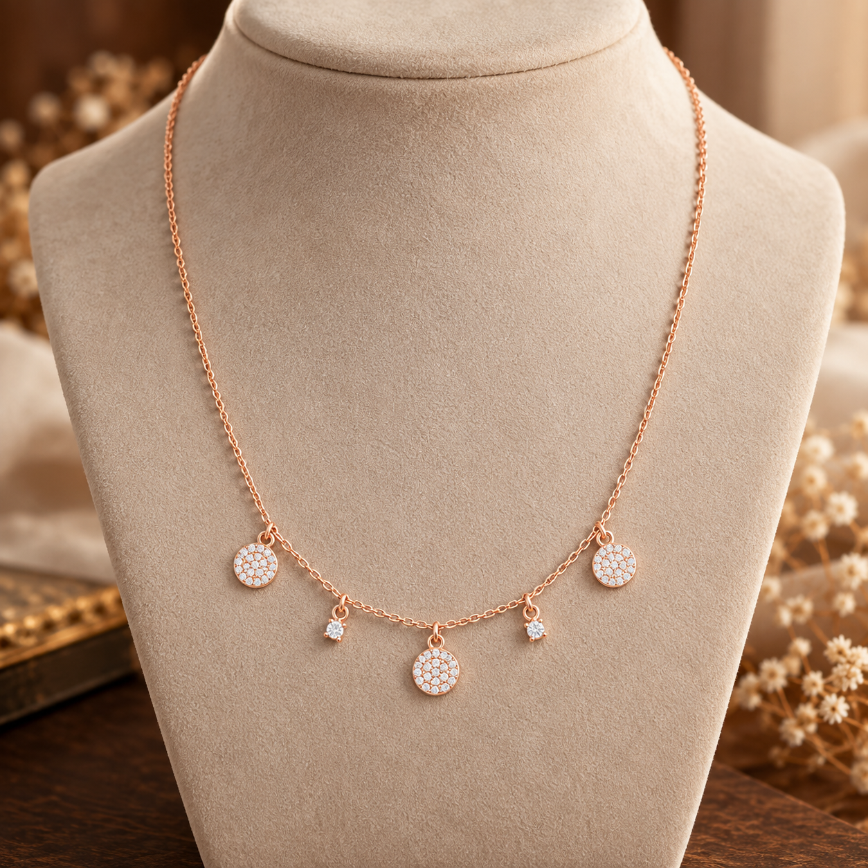 0.463 CTW Round Diamond Drop Necklace in 14K & 18K Gold