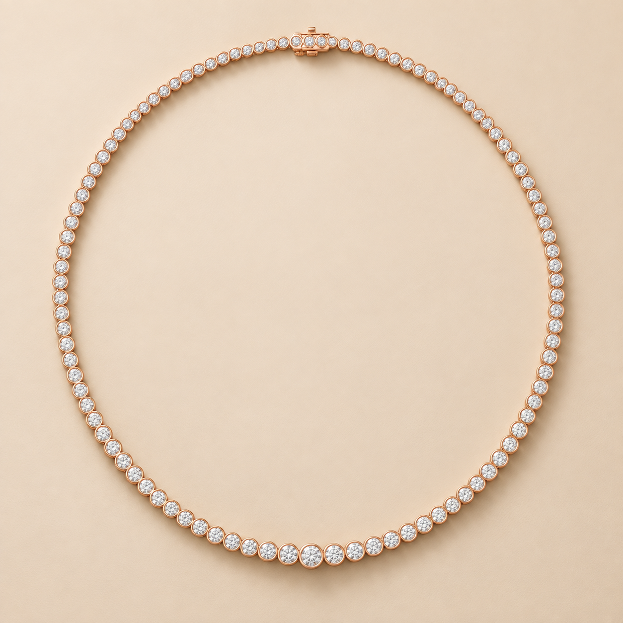 11.01 CTW Graduated Round Diamond Necklace in 14K & 18K Gold