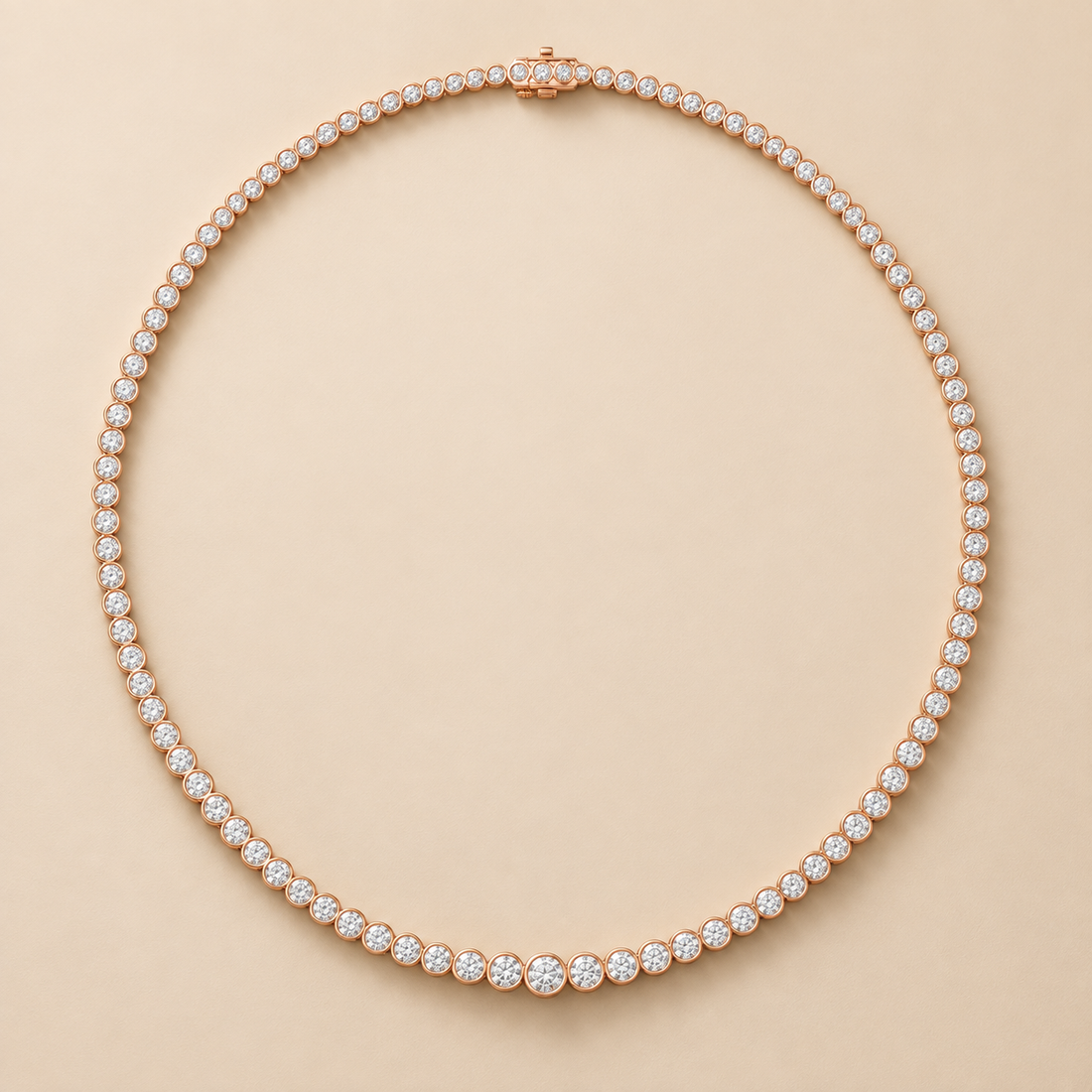 11.01 CTW Graduated Round Diamond Necklace in 14K & 18K Gold