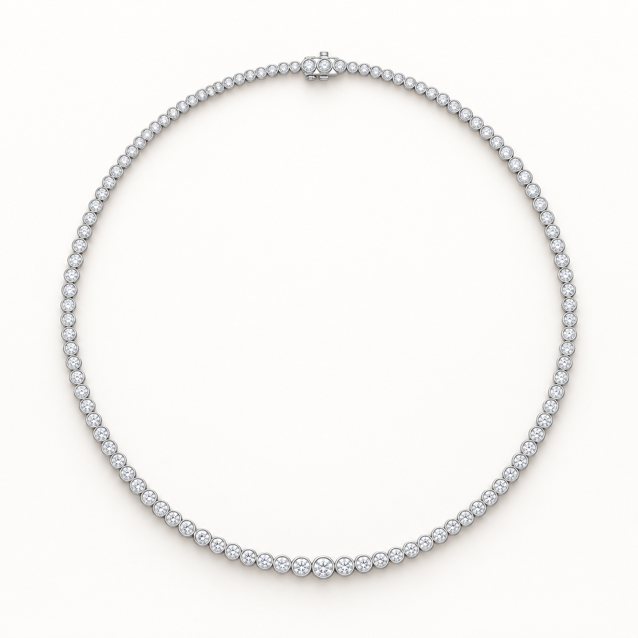 11.01 CTW Graduated Round Diamond Necklace in 14K & 18K Gold