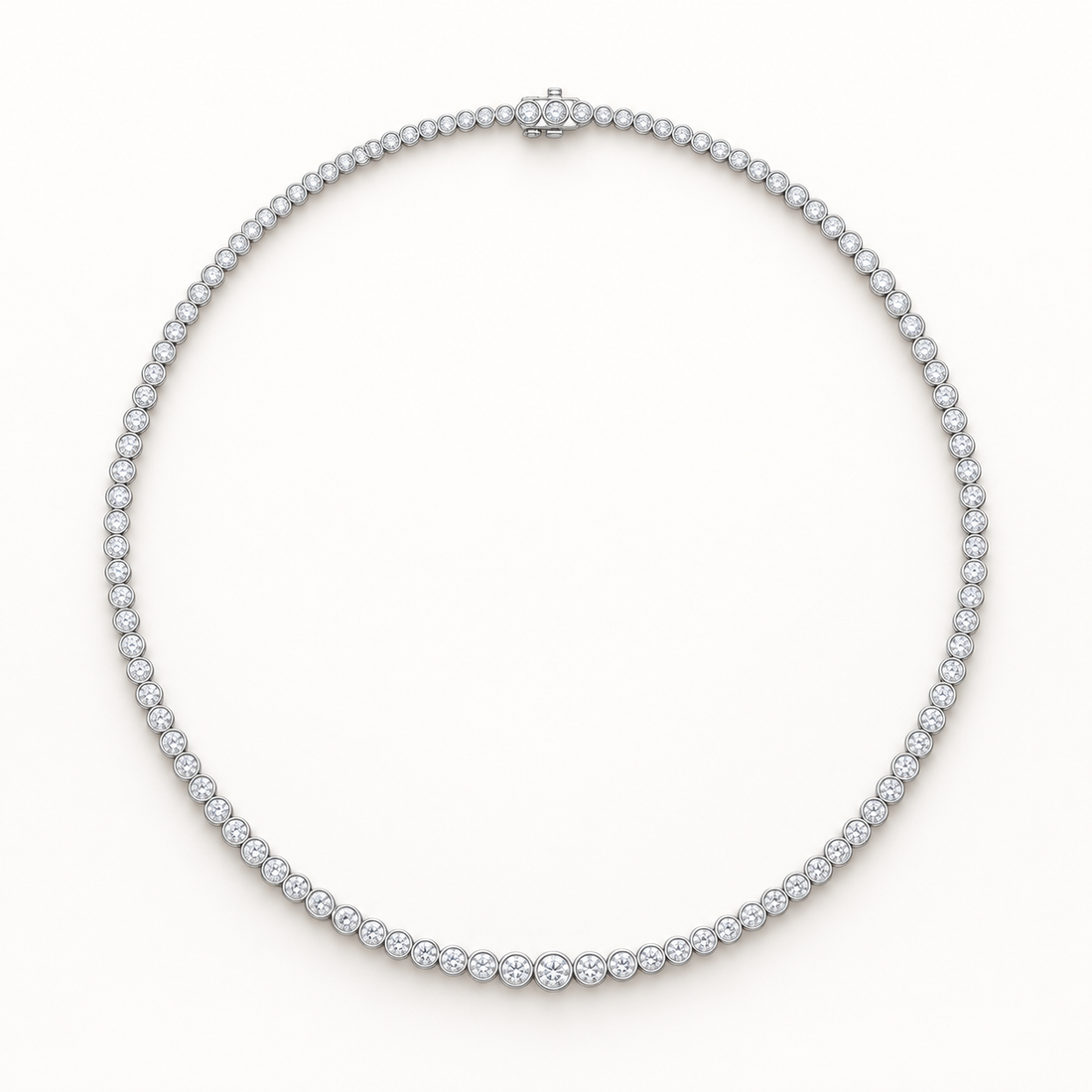 11.01 CTW Graduated Round Diamond Necklace in 14K & 18K Gold