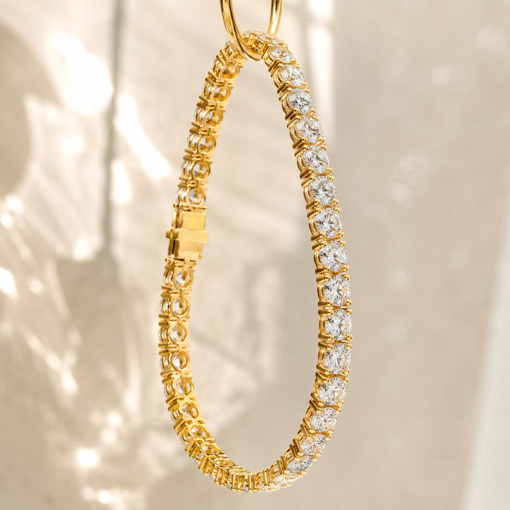 Lumiere Radiance Round-Cut Tennis Bracelet for Women a Best Gift for Her