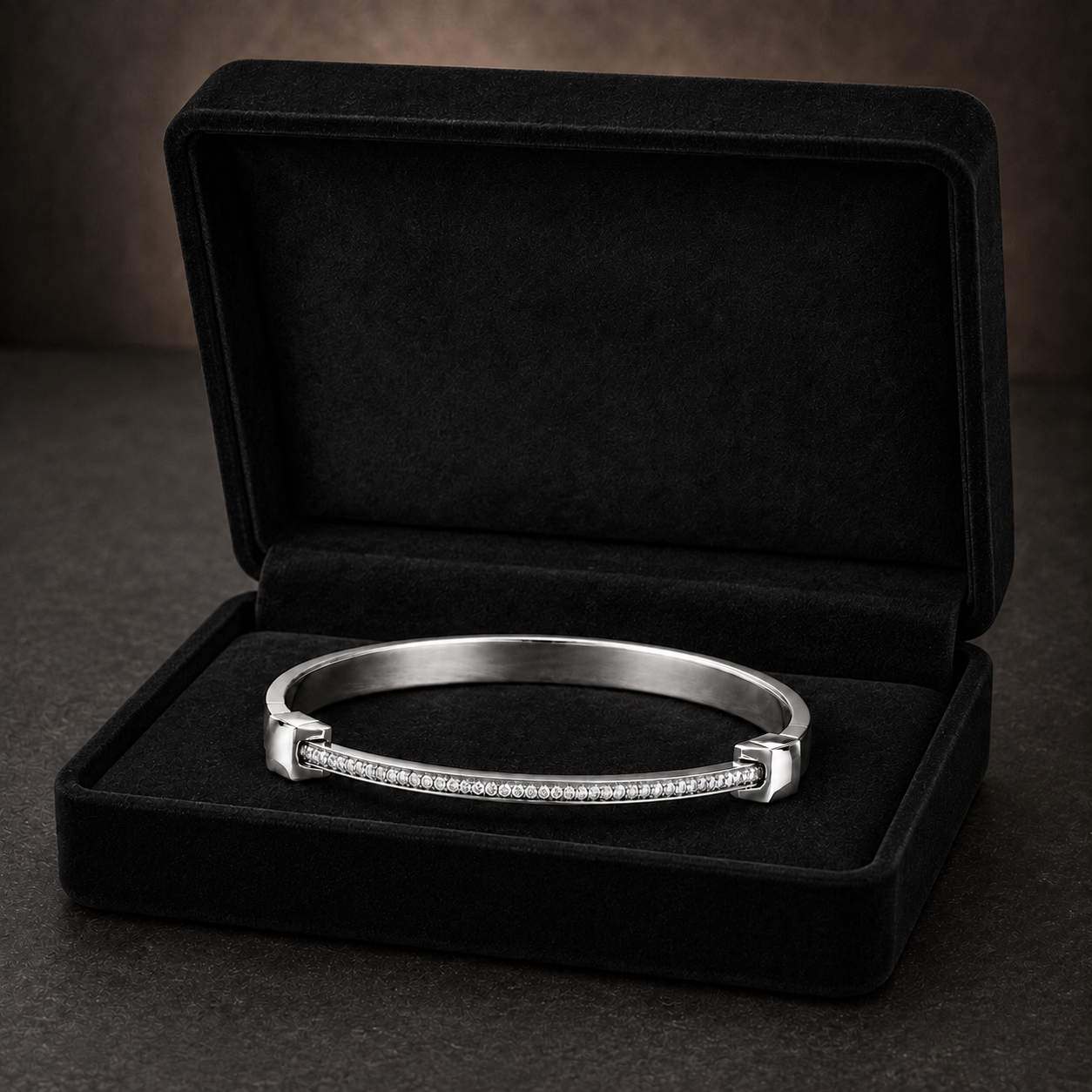 0.55 CTW Diamond Men’s Cuff Bracelet  in 14K & 18K Gold