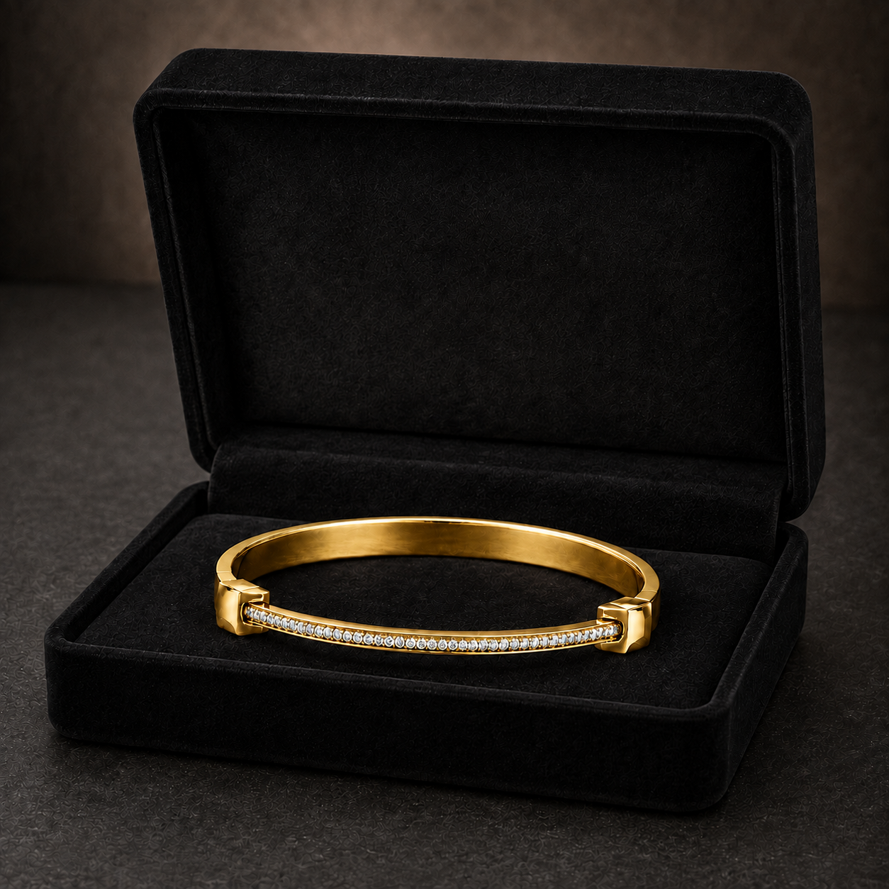 0.55 CTW Diamond Men’s Cuff Bracelet  in 14K & 18K Gold