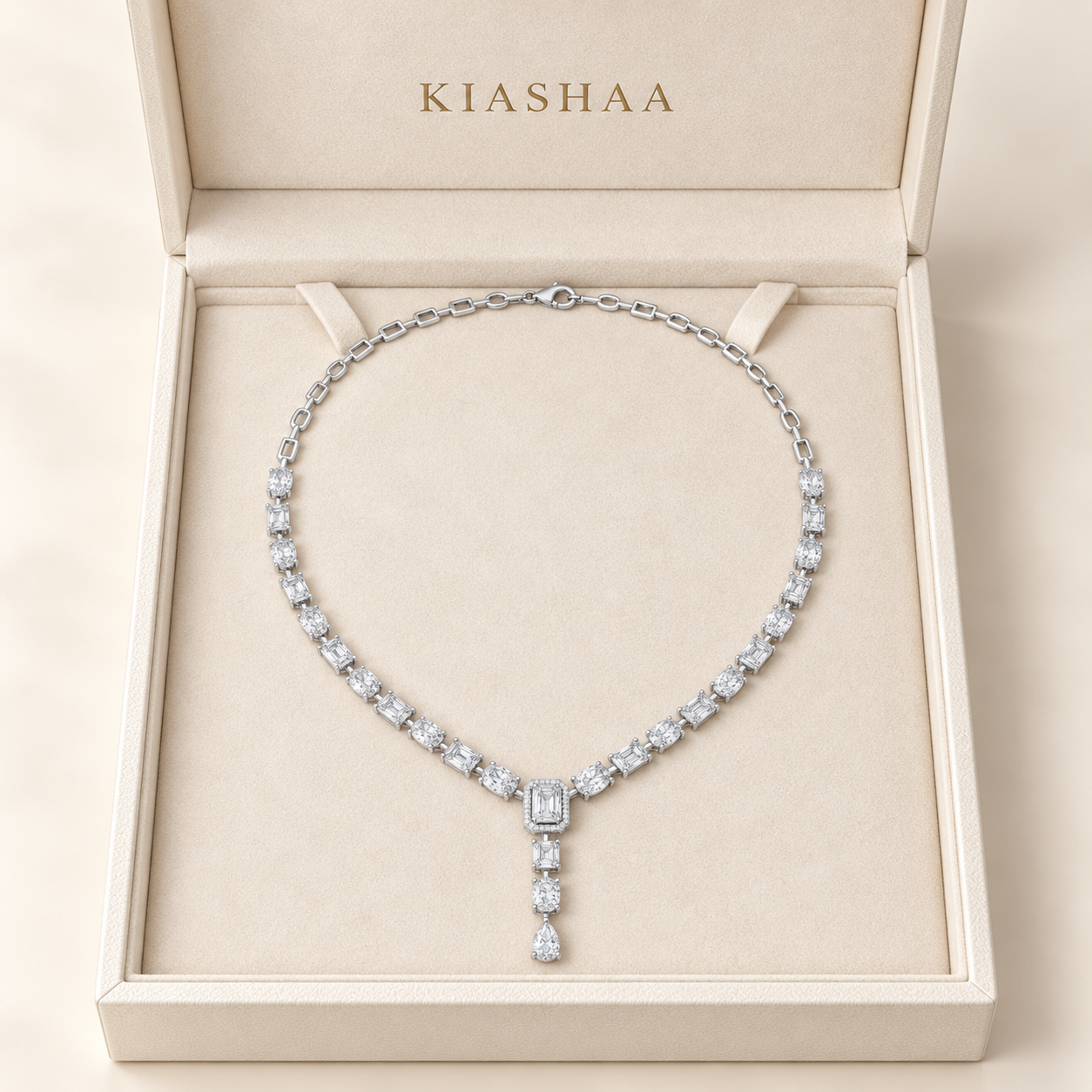 21.18 CTW Multi-Shape Diamond Y Necklace in 14K & 18K Gold
