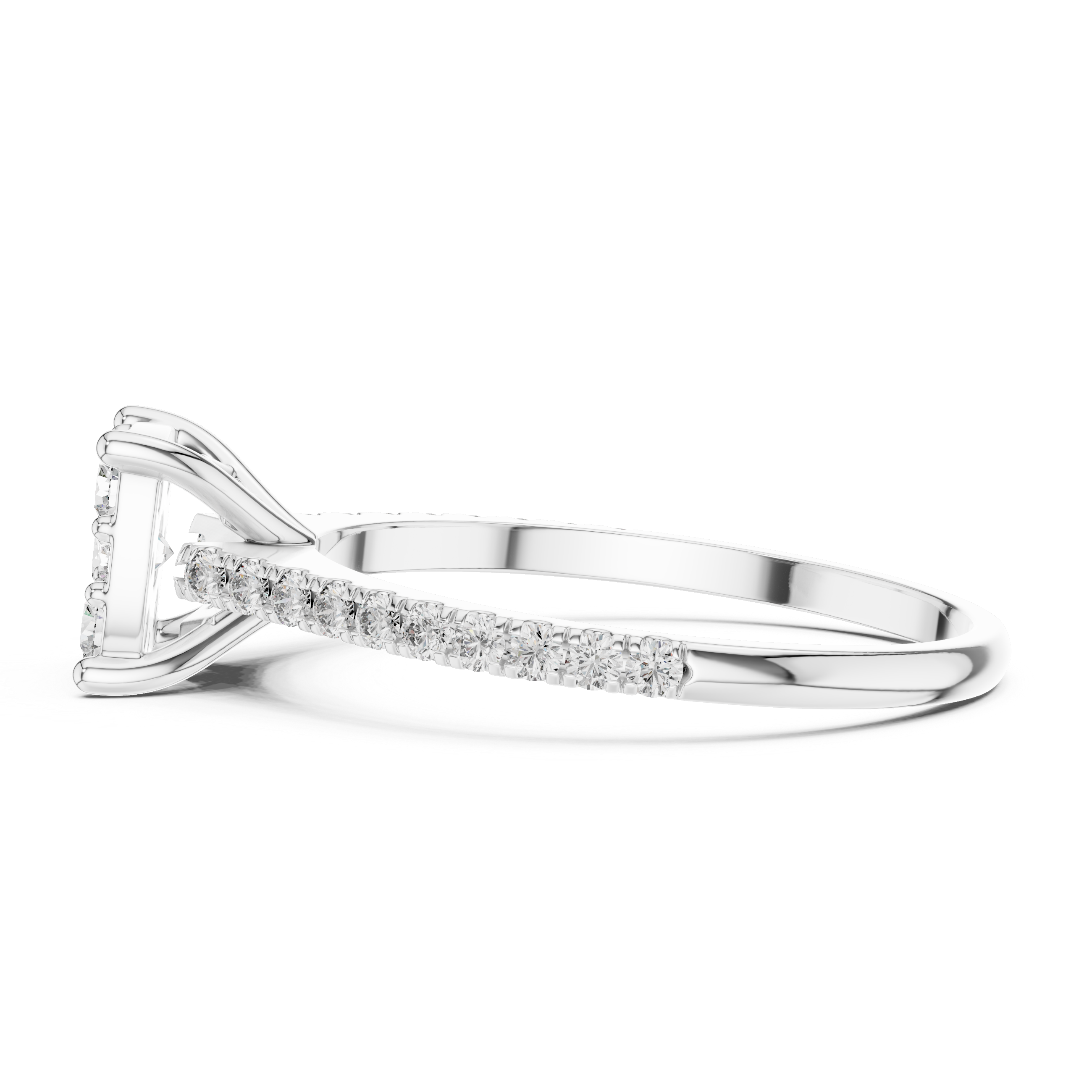 Elegant Cluster Lab-Grown Diamond Ring – Rose Gold | Kiashaa Jewellery