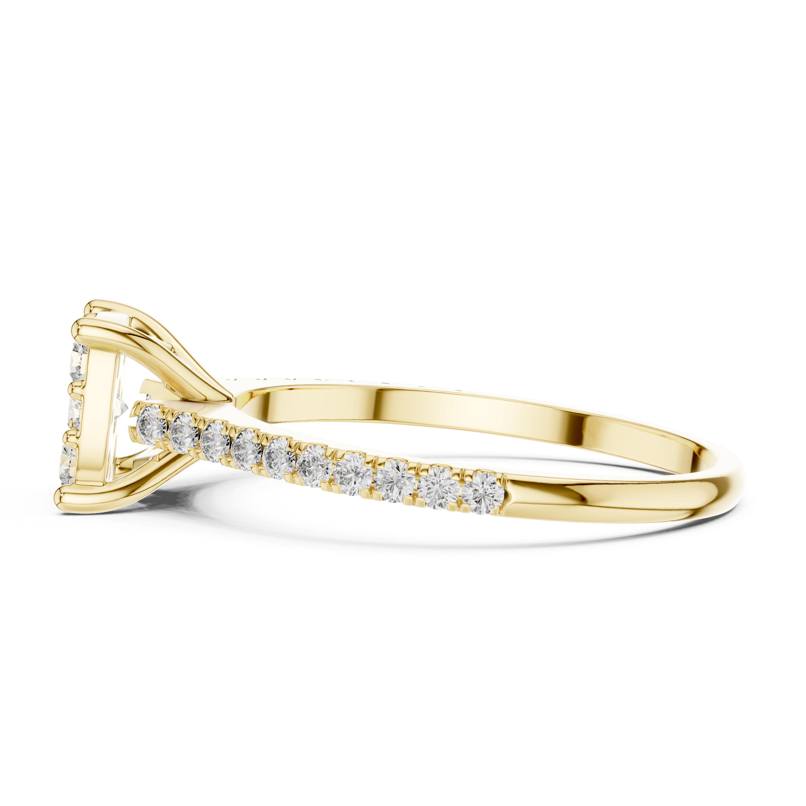 Elegant Cluster Lab-Grown Diamond Ring – Rose Gold | Kiashaa Jewellery