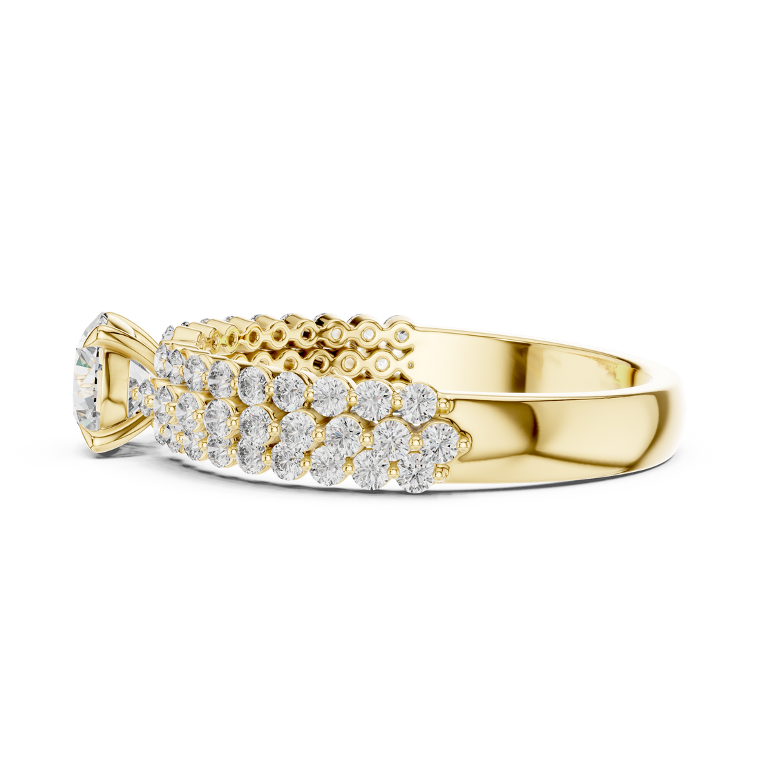 Elegant Lab-Grown Diamond Rose Gold Ring | Kiashaa Jewellery