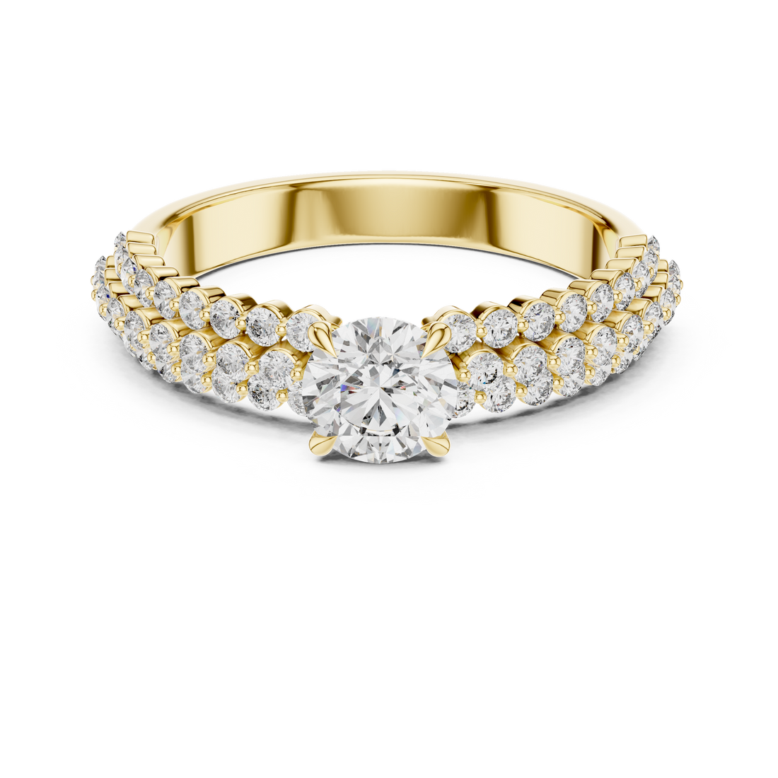 Elegant Lab-Grown Diamond Rose Gold Ring | Kiashaa Jewellery
