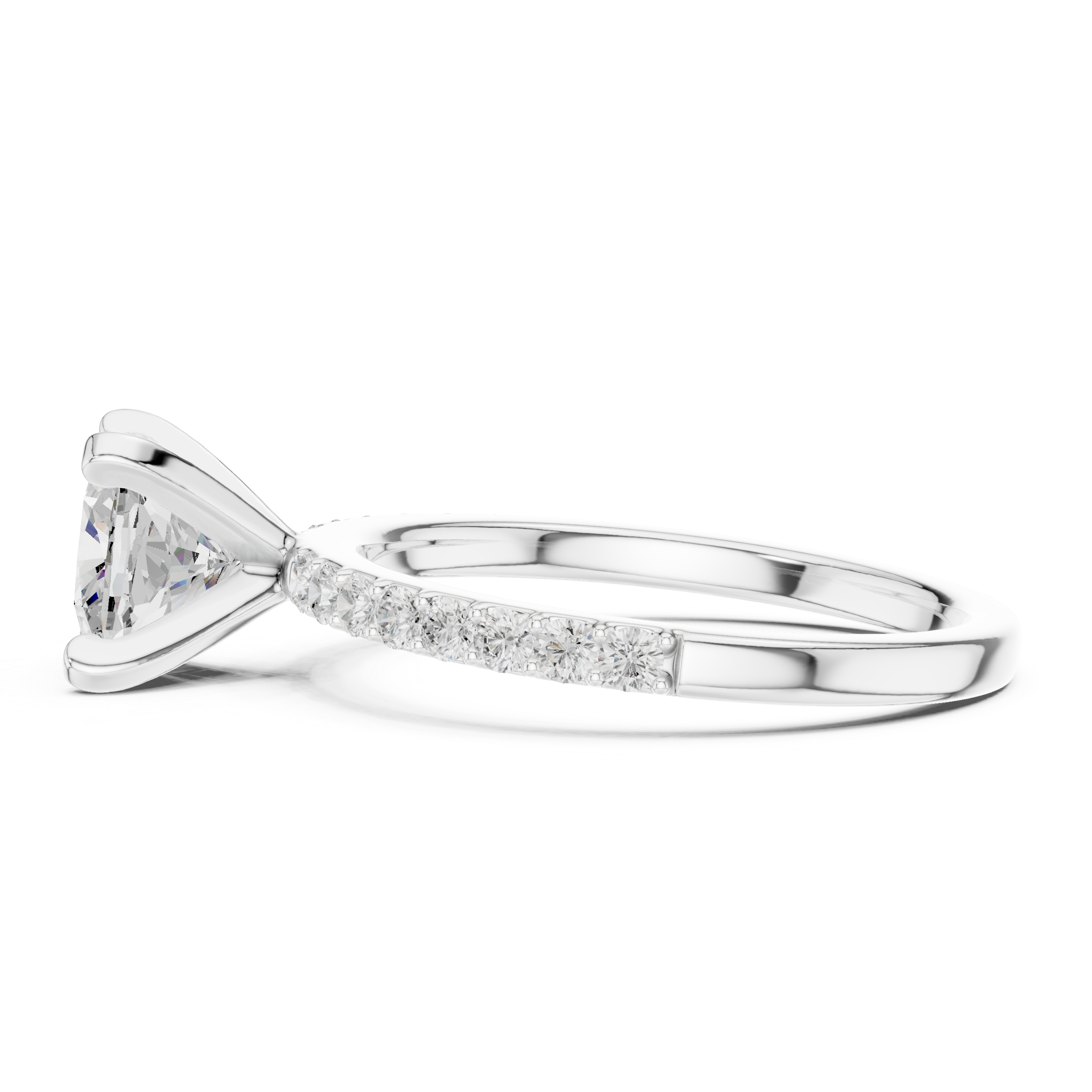 14K / 18K Rose Gold Solitaire Lab-Grown Diamond Engagement Ring