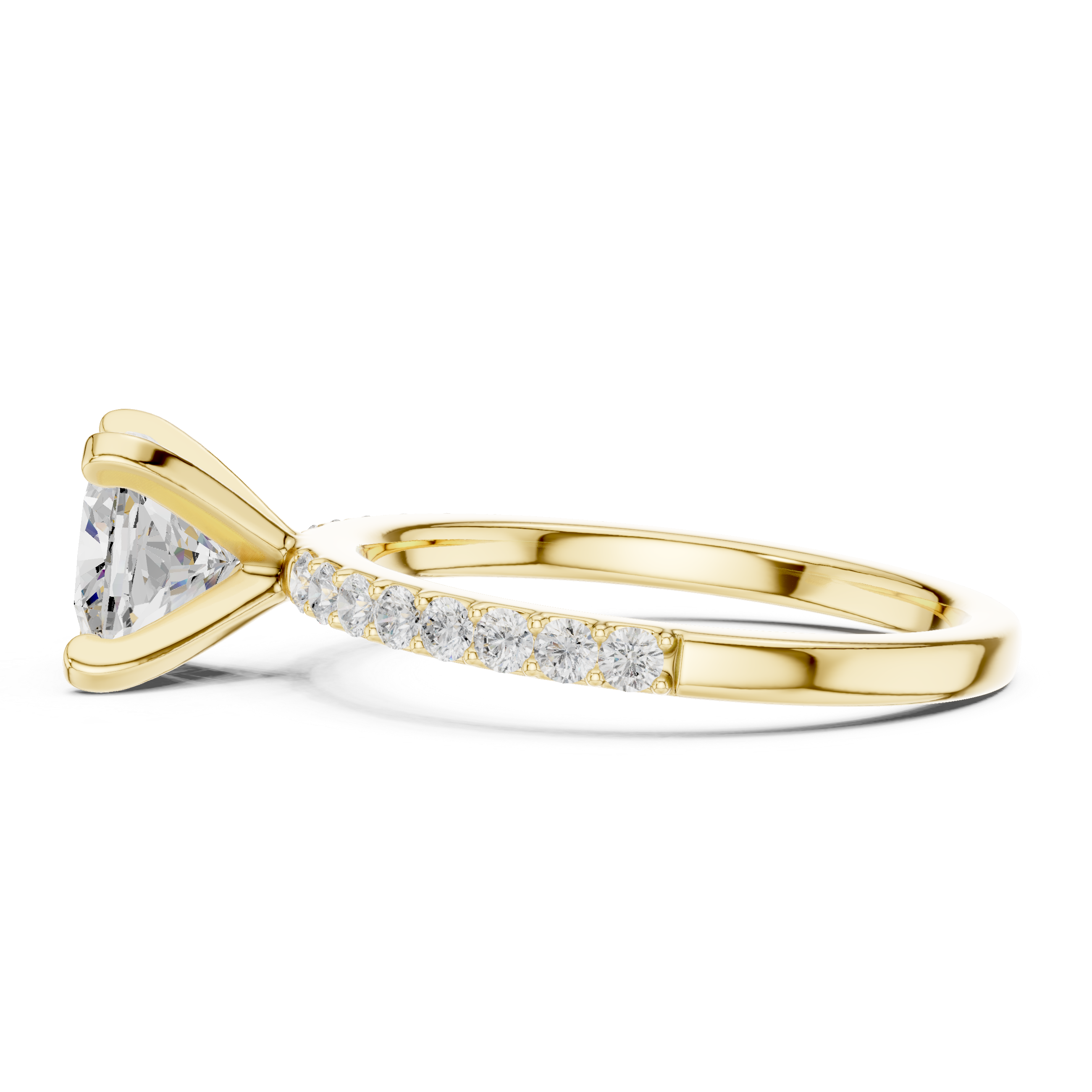 14K / 18K Rose Gold Solitaire Lab-Grown Diamond Engagement Ring