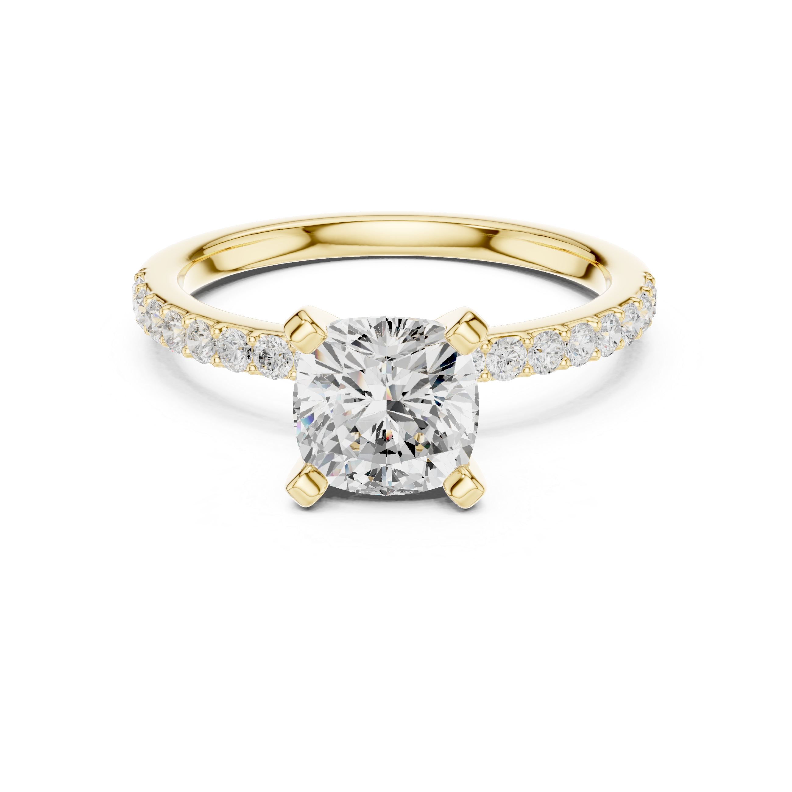 14K / 18K Rose Gold Solitaire Lab-Grown Diamond Engagement Ring