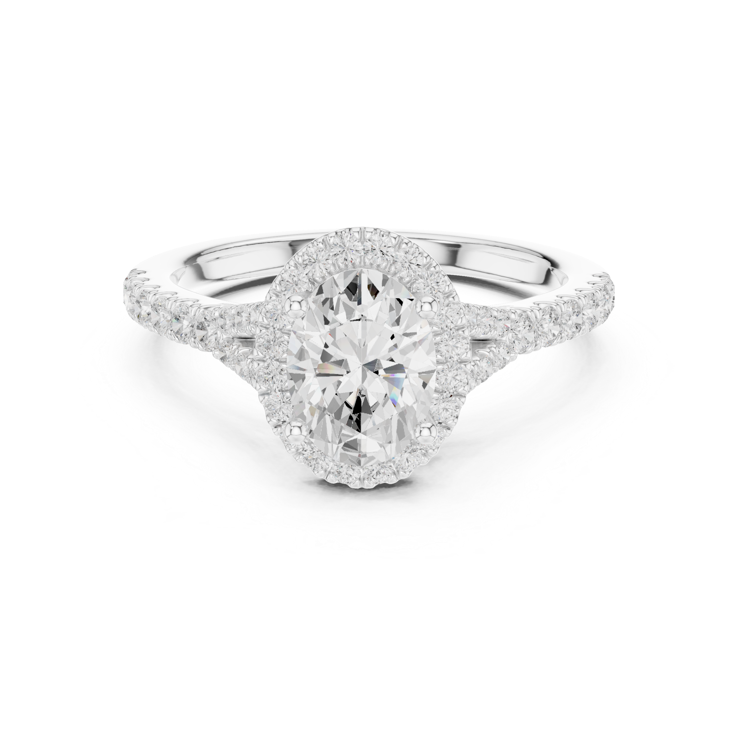 Elegant Halo Lab-Grown Diamond Ring – 18K Rose Gold | Kiashaa Jewellery