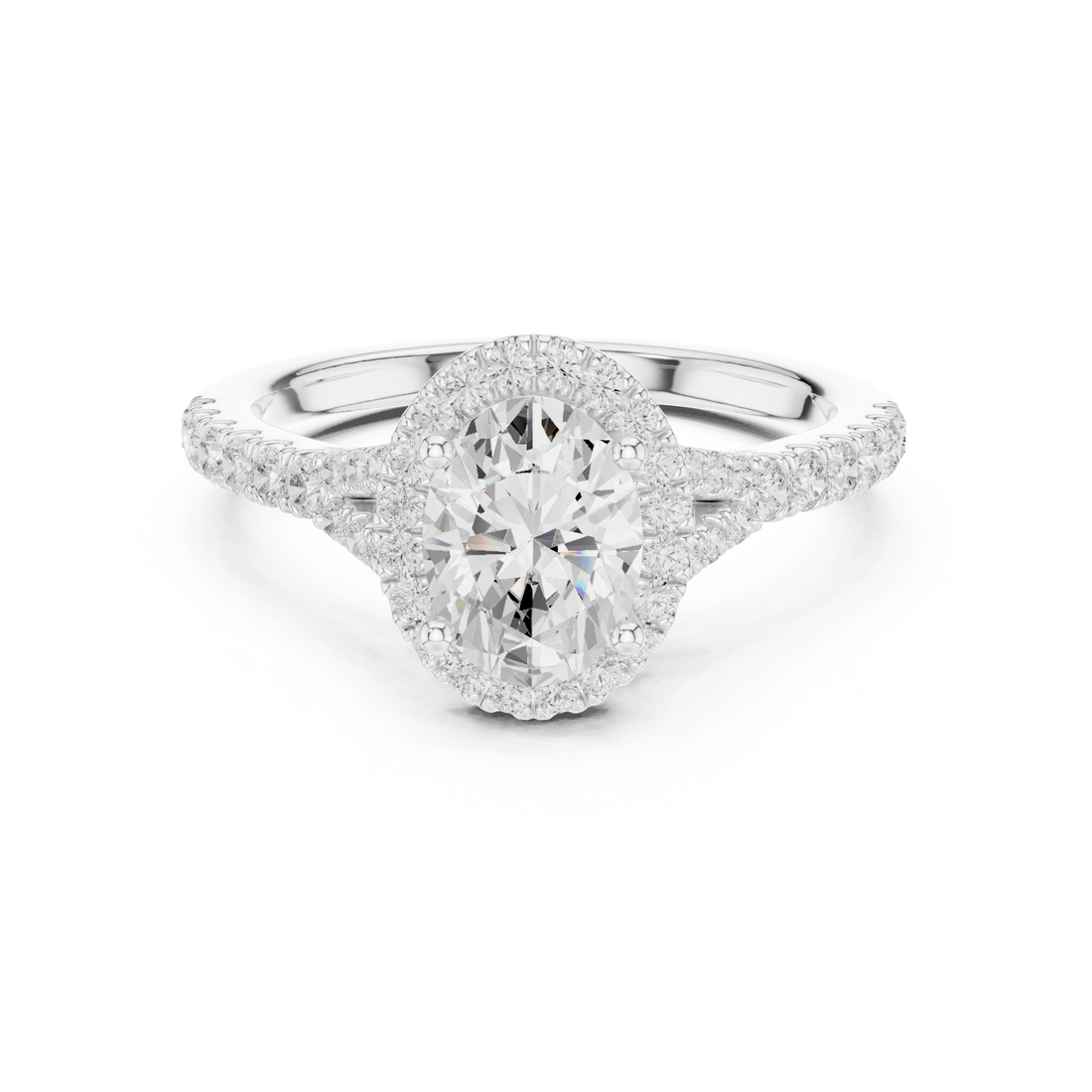 Elegant Halo Lab-Grown Diamond Ring – 18K Rose Gold | Kiashaa Jewellery