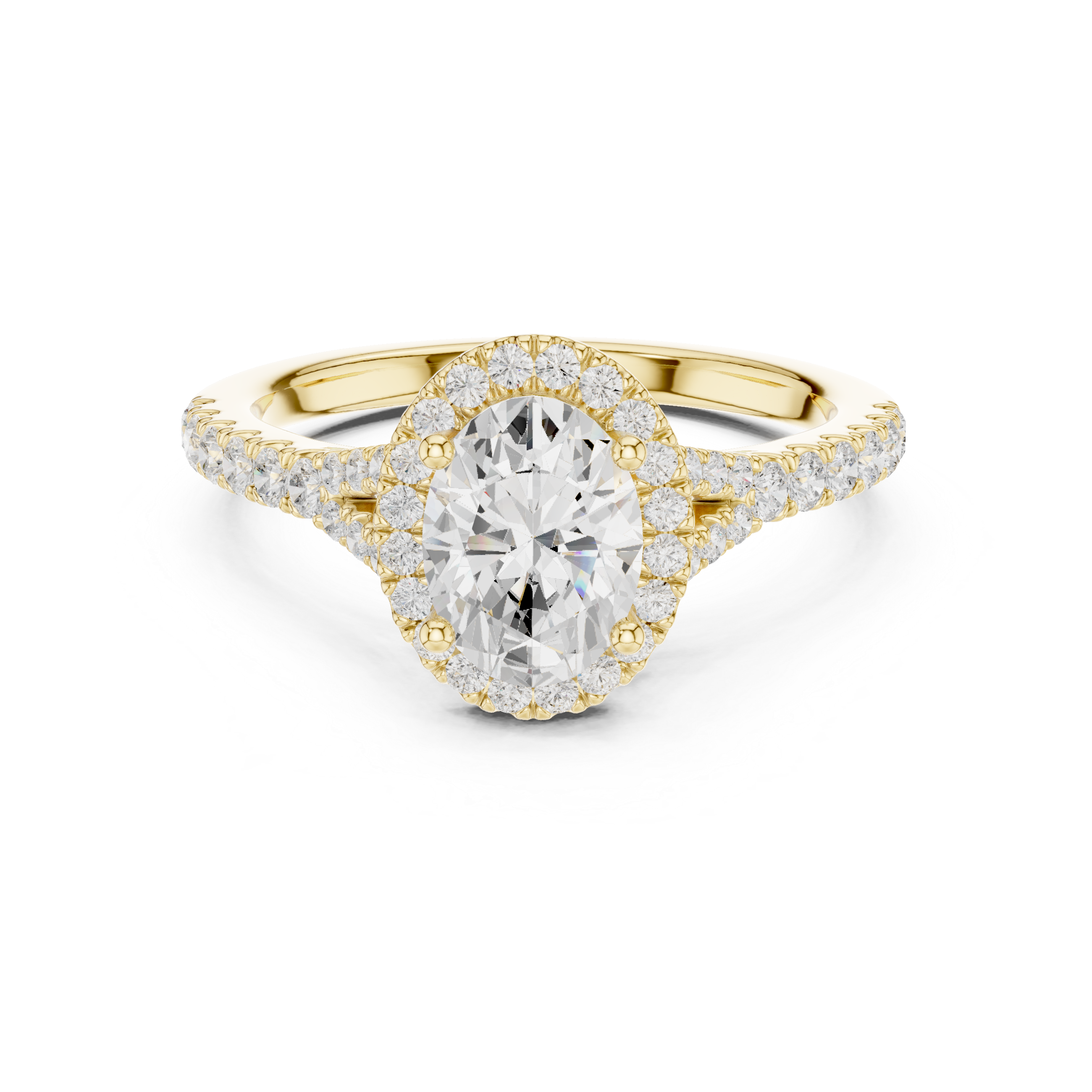 Elegant Halo Lab-Grown Diamond Ring – 18K Rose Gold | Kiashaa Jewellery