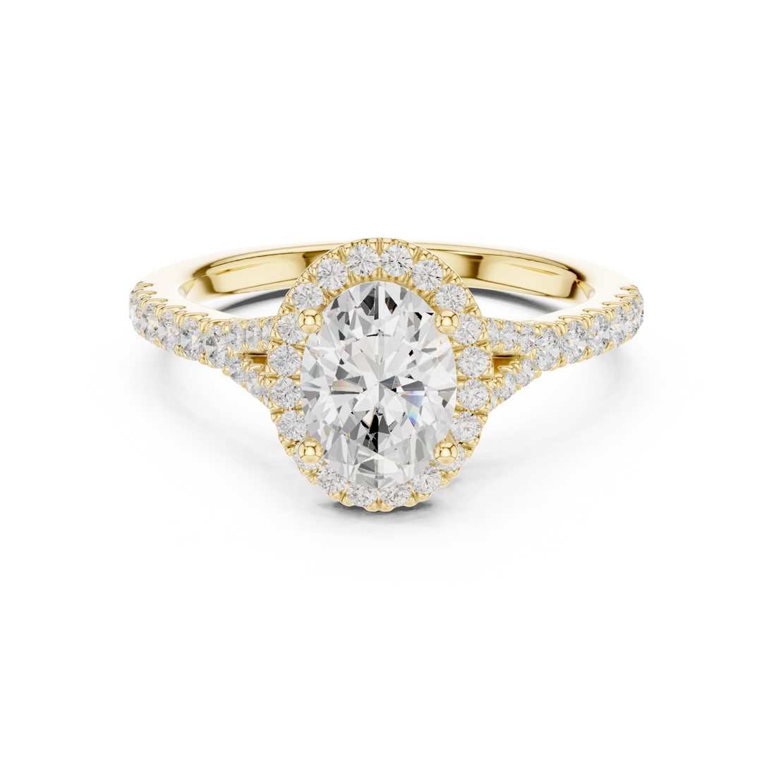 Elegant Halo Lab-Grown Diamond Ring – 18K Rose Gold | Kiashaa Jewellery