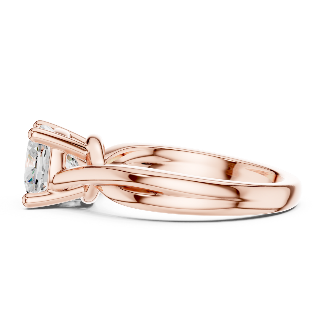 Elegant Solitaire Lab-Grown Diamond Ring in 14K/18K Gold – By Kiashaa Jewellery