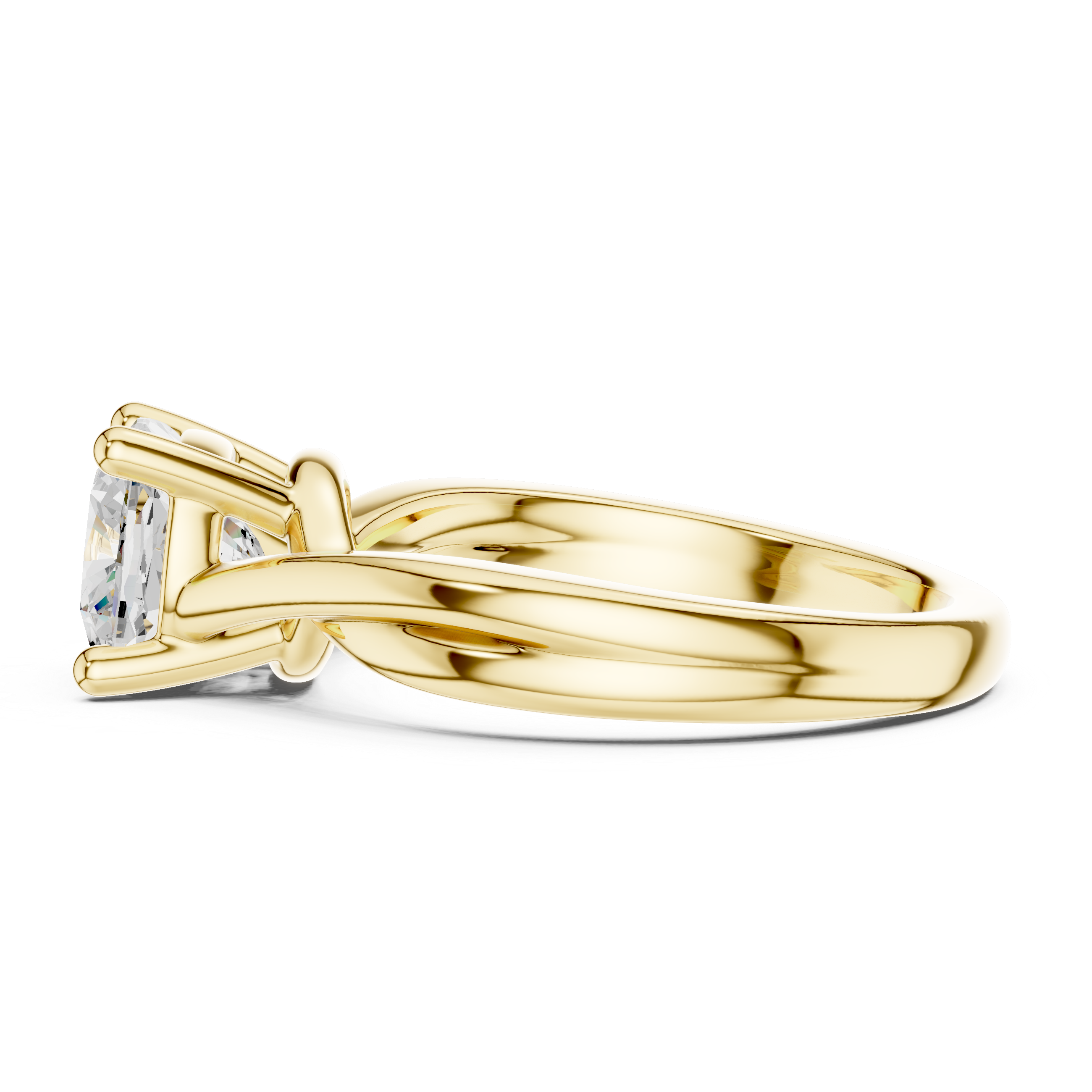 Elegant Solitaire Lab-Grown Diamond Ring in 14K/18K Gold – By Kiashaa Jewellery