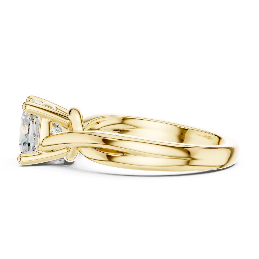 Elegant Solitaire Lab-Grown Diamond Ring in 14K/18K Gold – By Kiashaa Jewellery
