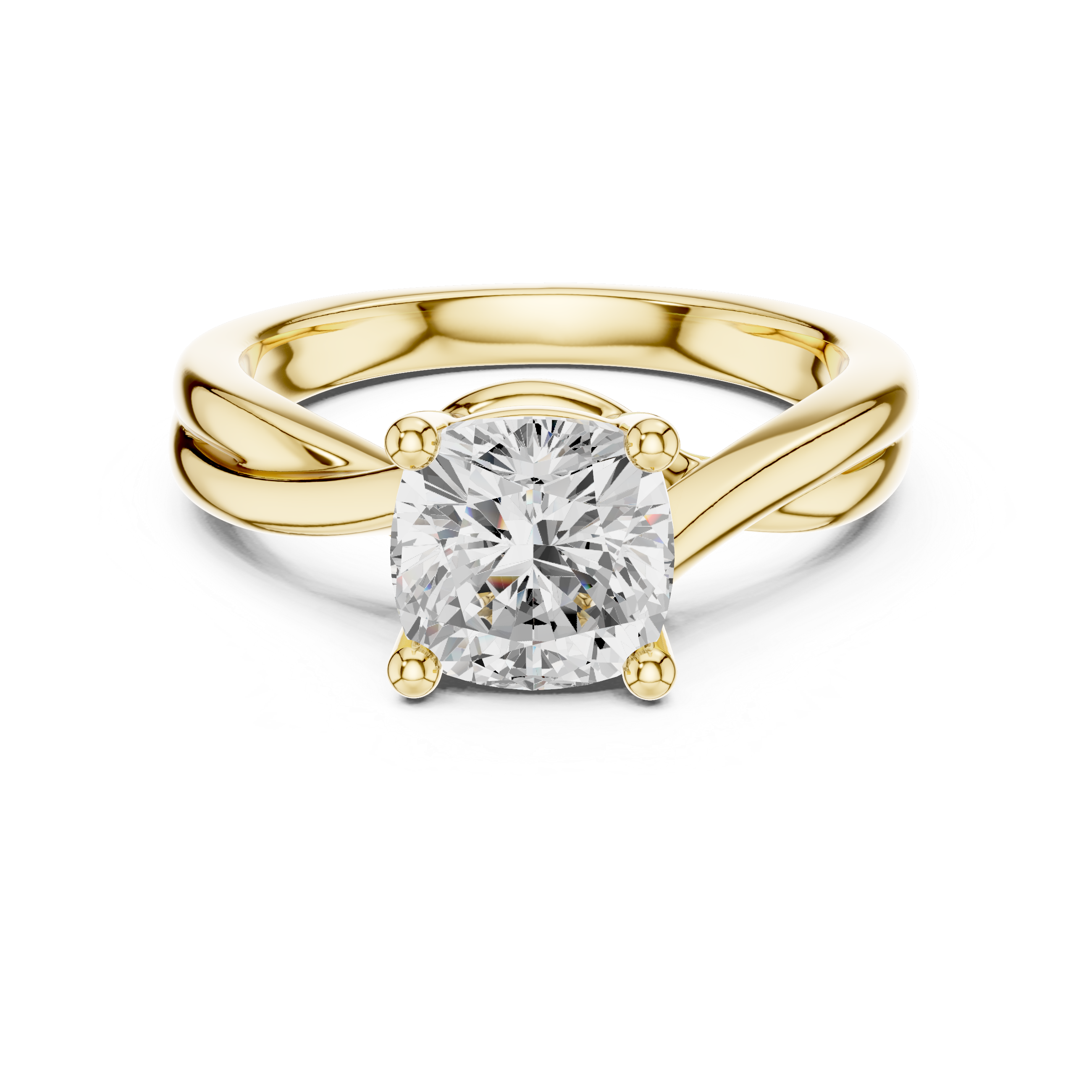 Elegant Solitaire Lab-Grown Diamond Ring in 14K/18K Gold – By Kiashaa Jewellery