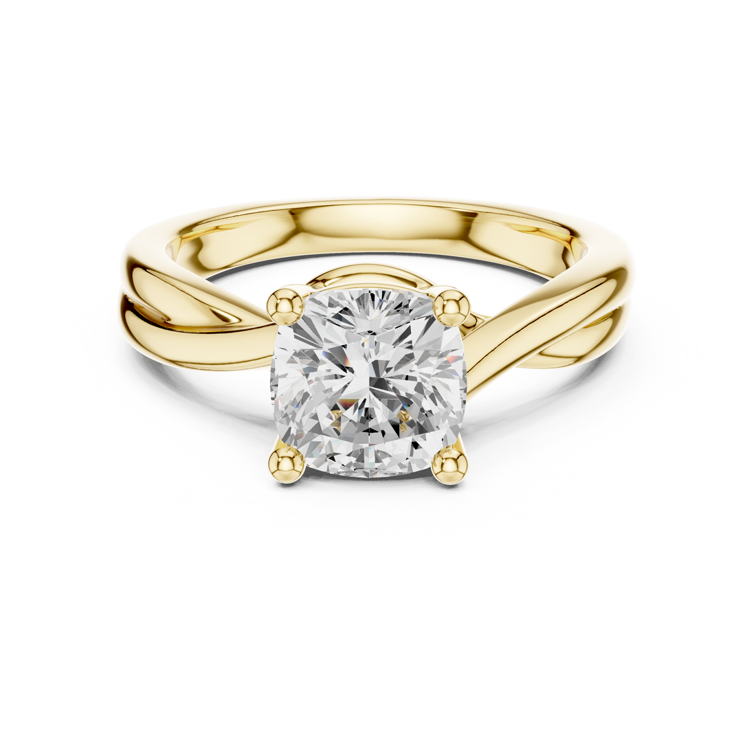 Elegant Solitaire Lab-Grown Diamond Ring in 14K/18K Gold – By Kiashaa Jewellery