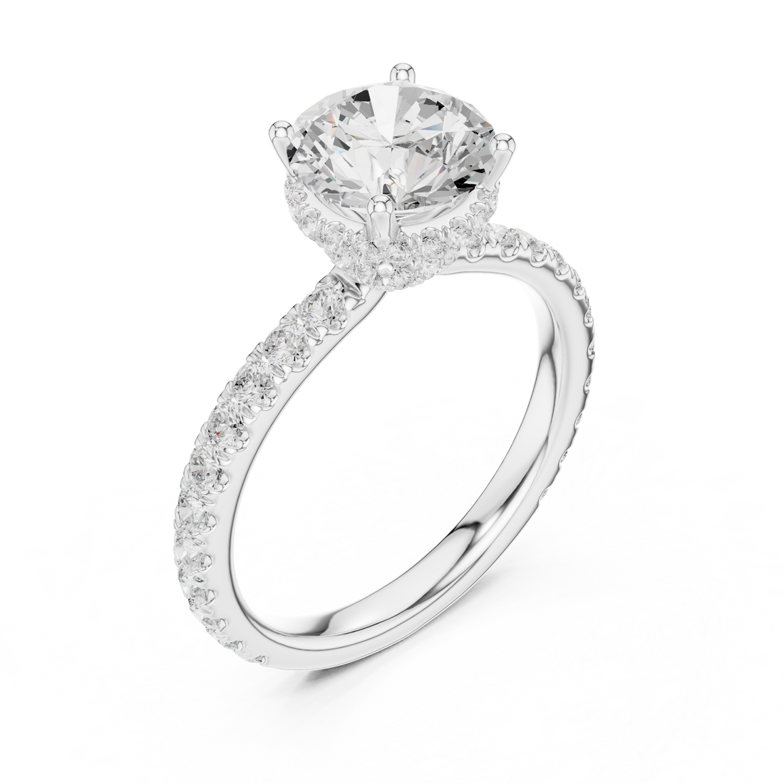 Elegant Rose Gold Solitaire Lab-Grown Diamond Engagement Ring | Kiashaa Jewellery