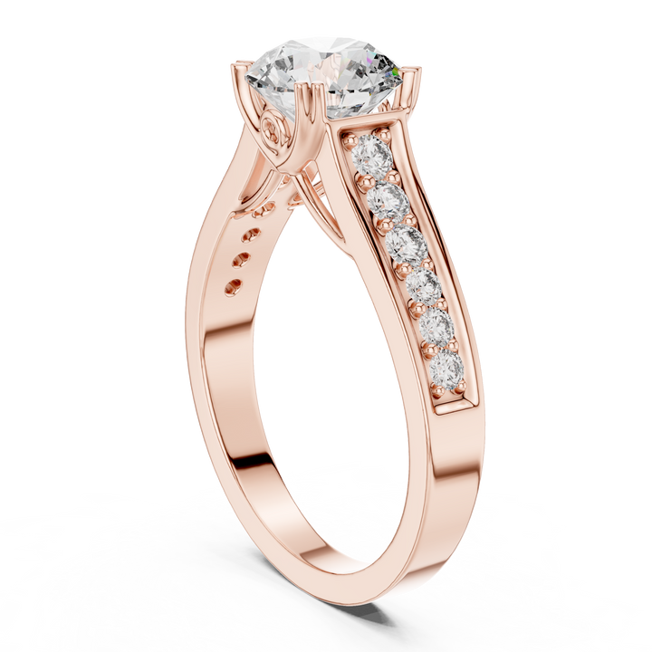 ✨ Elegant Lab-Grown Diamond Solitaire Ring – 18K Rose Gold | Kiashaa Jewellery