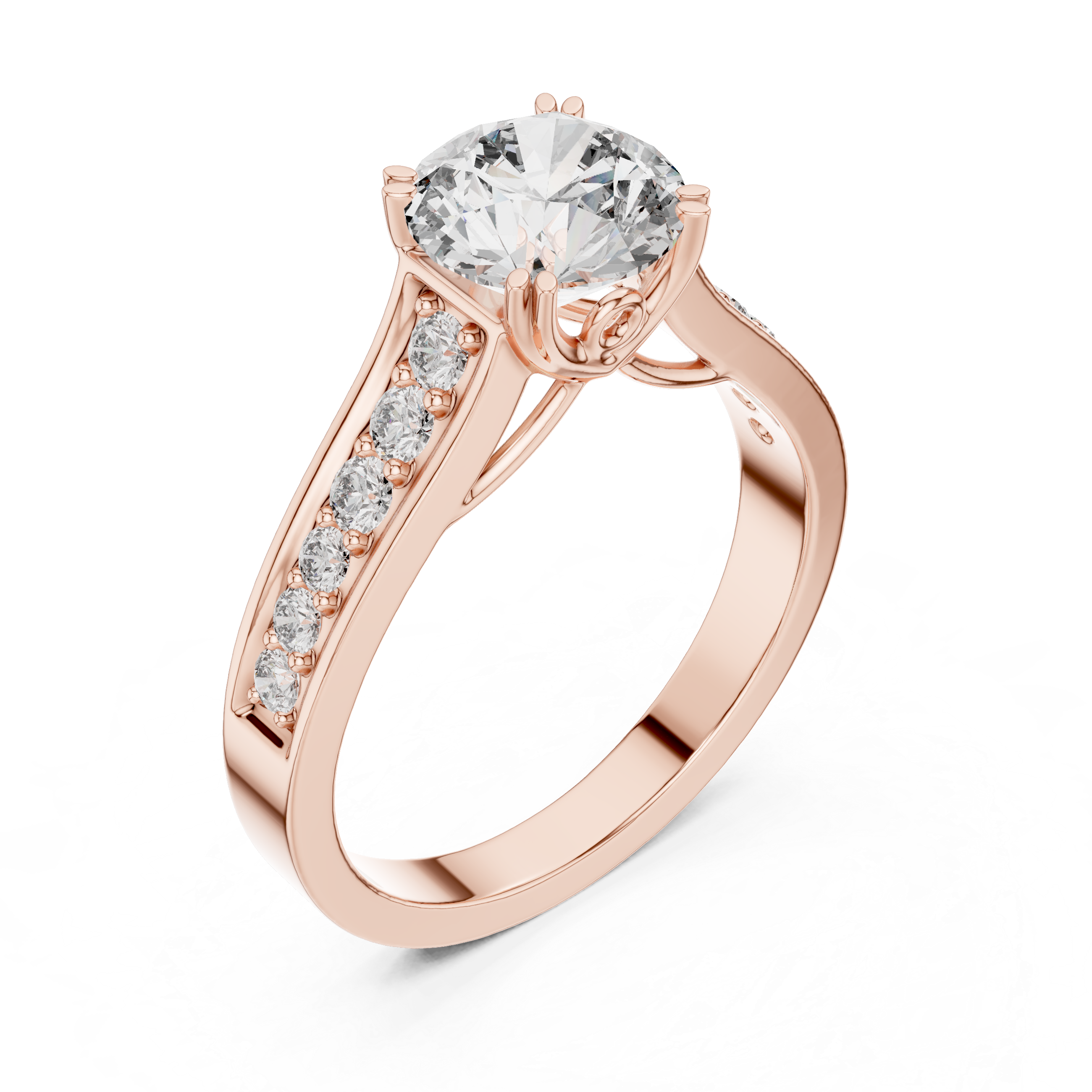 ✨ Elegant Lab-Grown Diamond Solitaire Ring – 18K Rose Gold | Kiashaa Jewellery