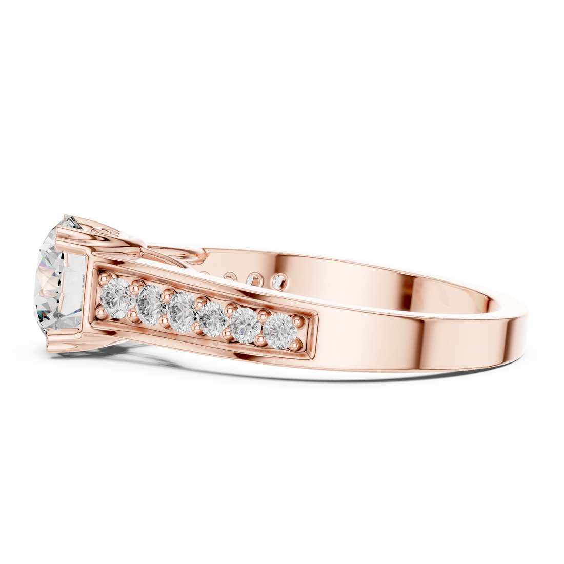 ✨ Elegant Lab-Grown Diamond Solitaire Ring – 18K Rose Gold | Kiashaa Jewellery