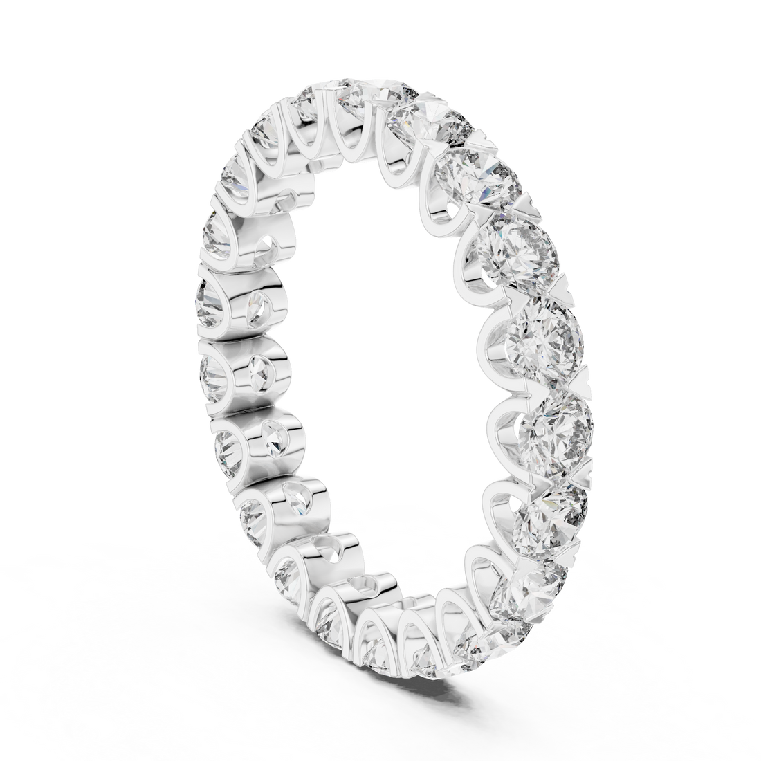 Rose Gold Lab-Grown Diamond Eternity Band Ring – Elegant & Timeless Design