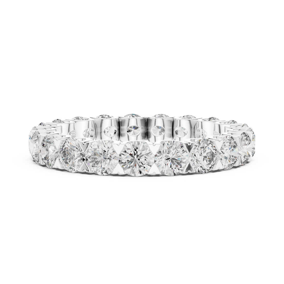 Rose Gold Lab-Grown Diamond Eternity Band Ring – Elegant & Timeless Design