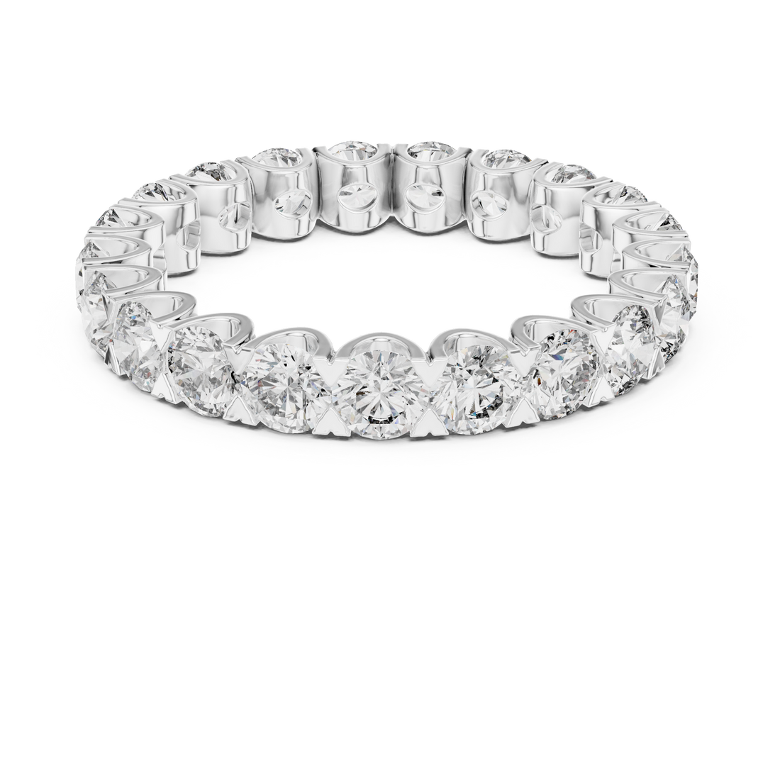 Rose Gold Lab-Grown Diamond Eternity Band Ring – Elegant & Timeless Design