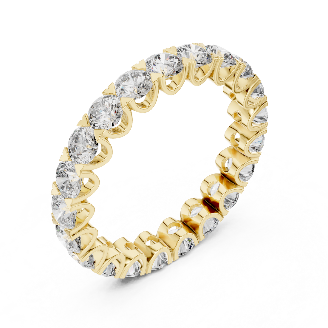 Rose Gold Lab-Grown Diamond Eternity Band Ring – Elegant & Timeless Design