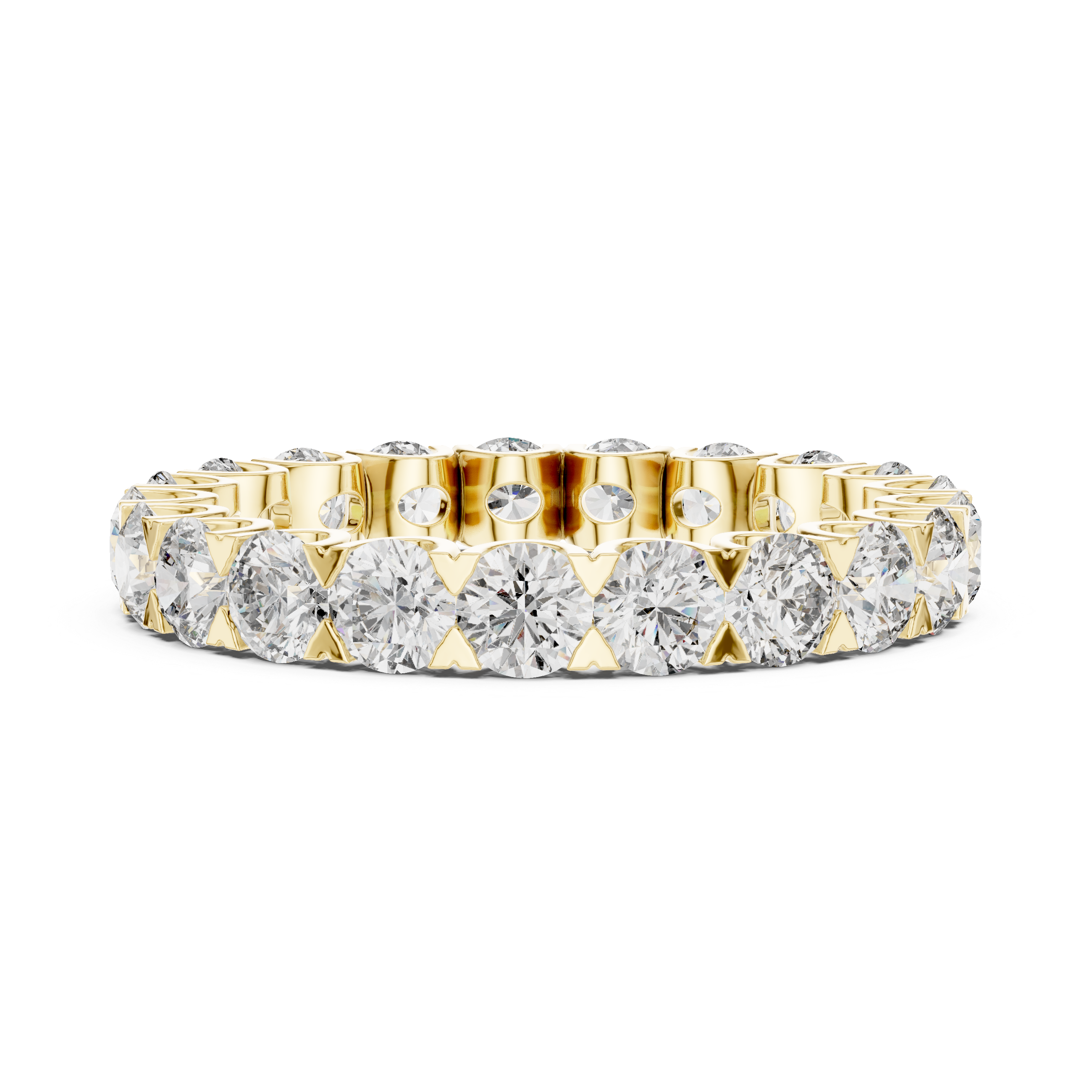 Rose Gold Lab-Grown Diamond Eternity Band Ring – Elegant & Timeless Design