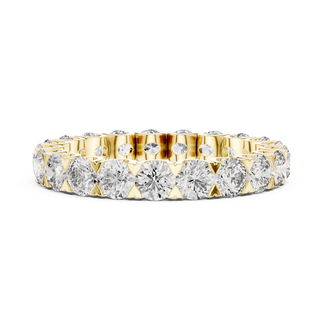 Rose Gold Lab-Grown Diamond Eternity Band Ring – Elegant & Timeless Design