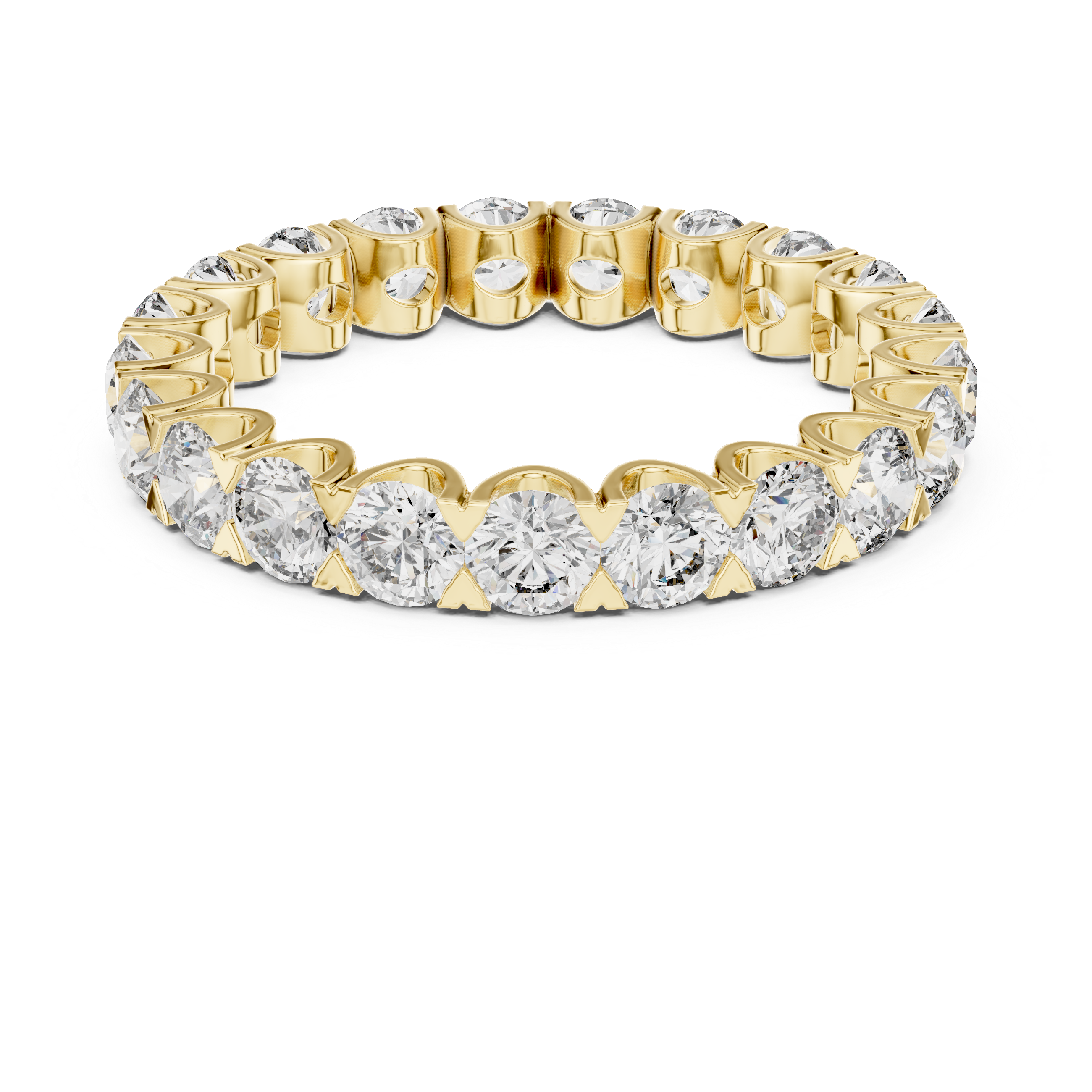 Rose Gold Lab-Grown Diamond Eternity Band Ring – Elegant & Timeless Design
