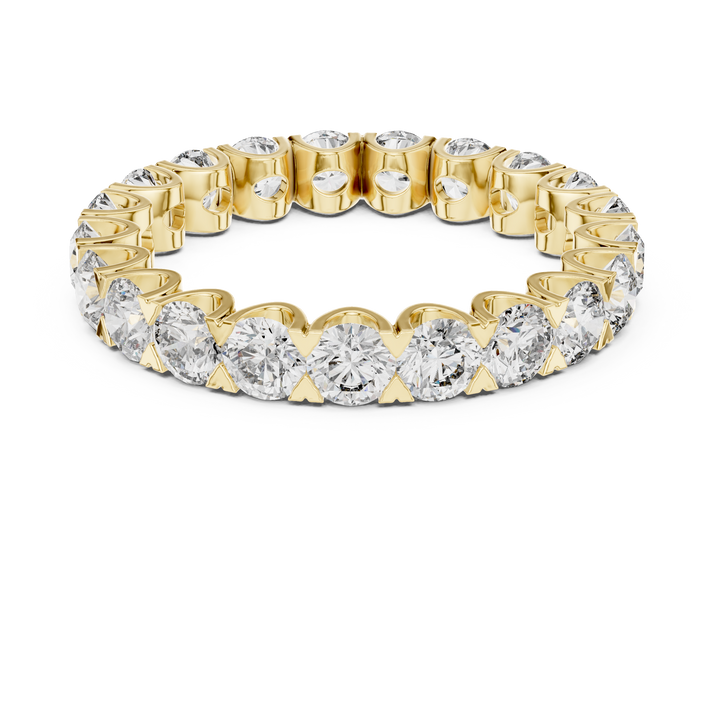 Rose Gold Lab-Grown Diamond Eternity Band Ring – Elegant & Timeless Design