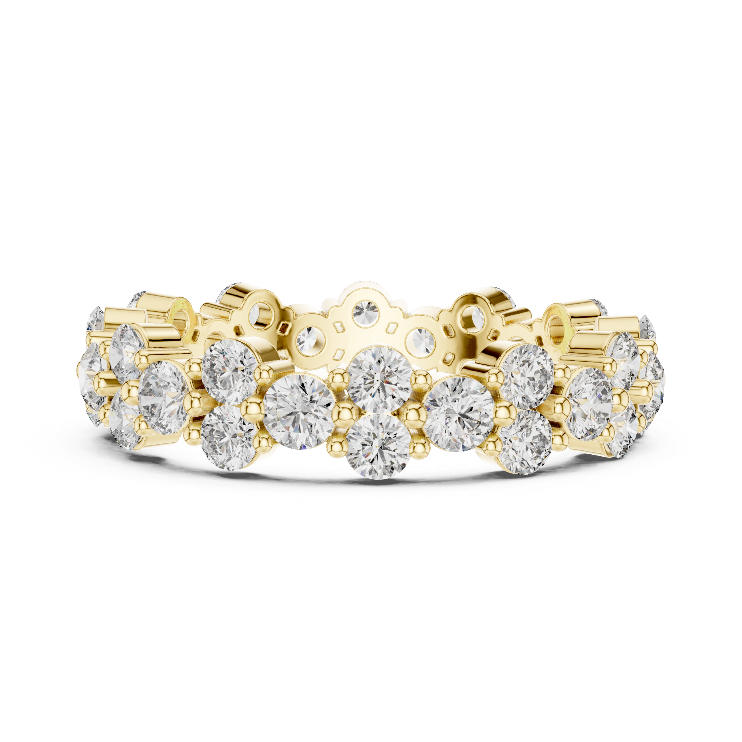 18K Rose Gold Lab-Grown Diamond Eternity Band Ring