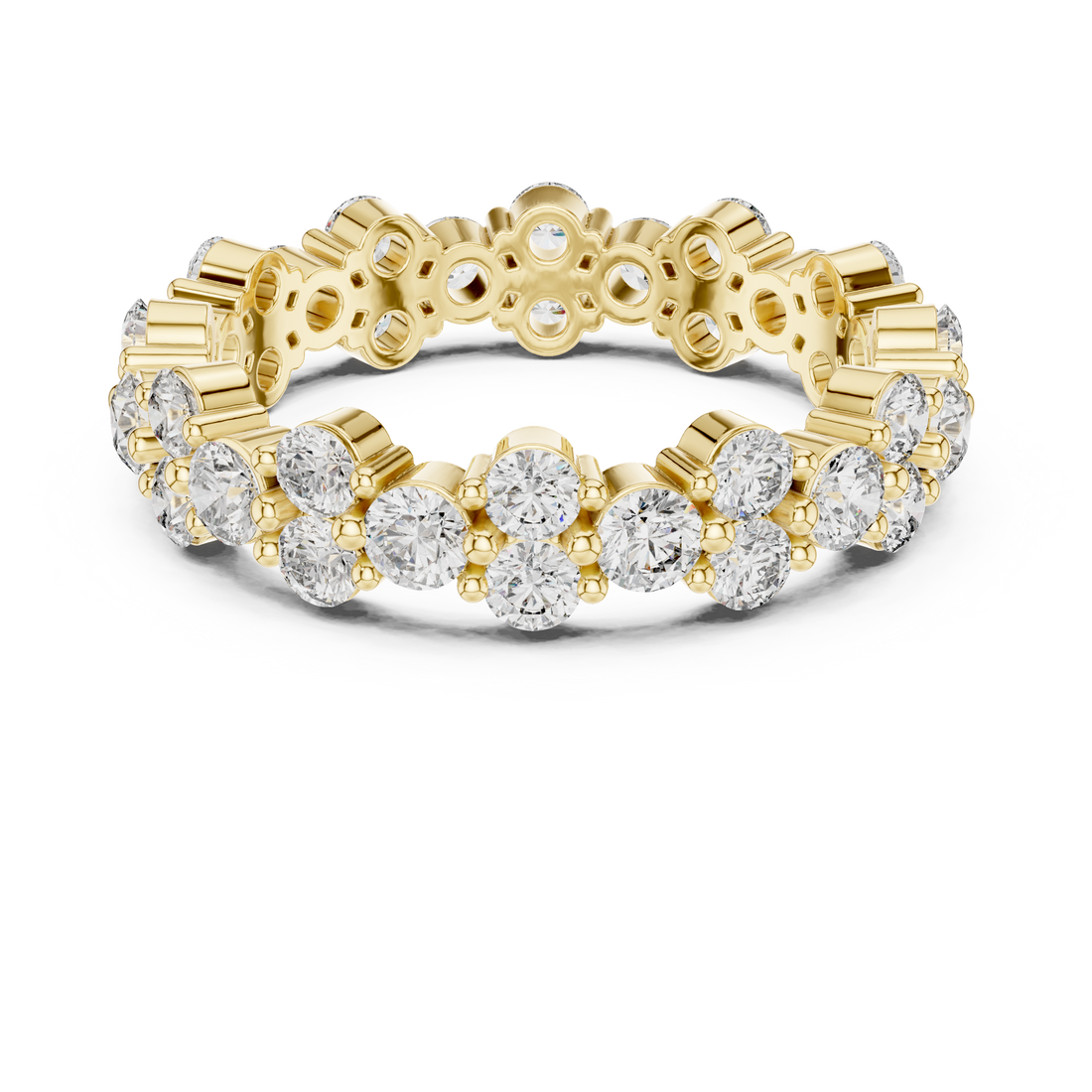 18K Rose Gold Lab-Grown Diamond Eternity Band Ring